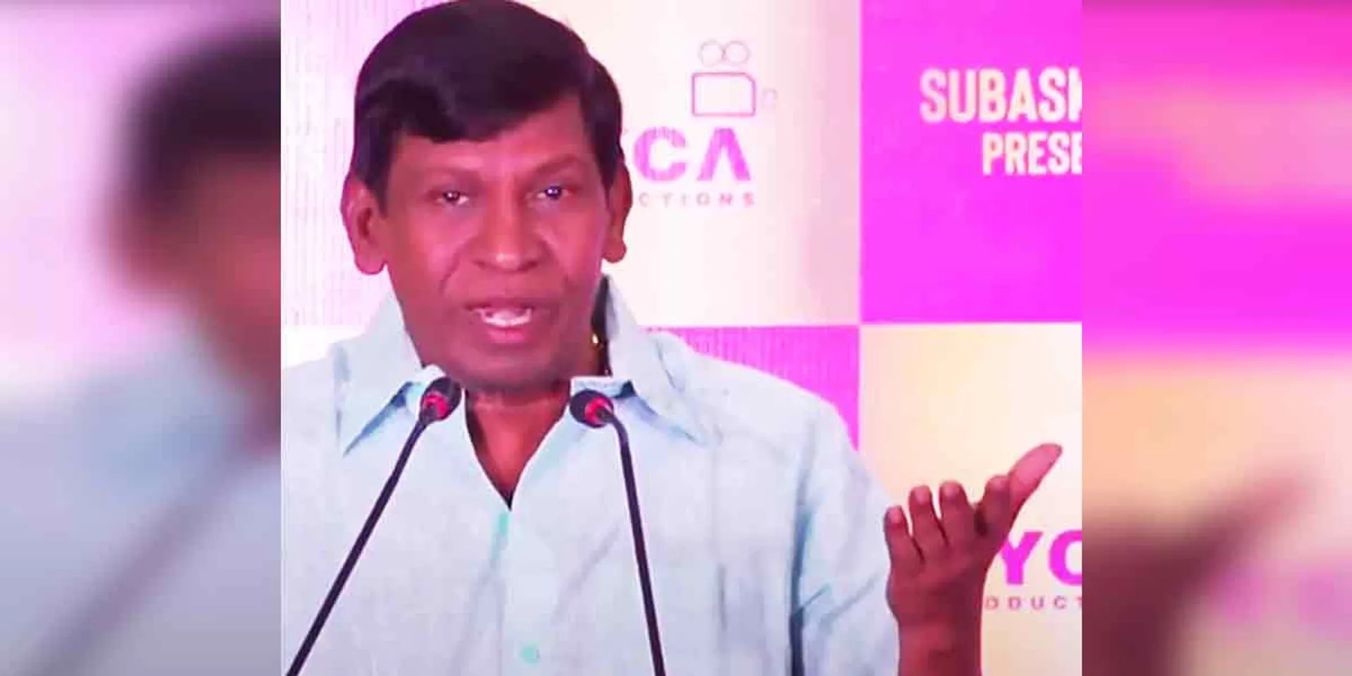 Vadivelu told a short story in the style of Vijay