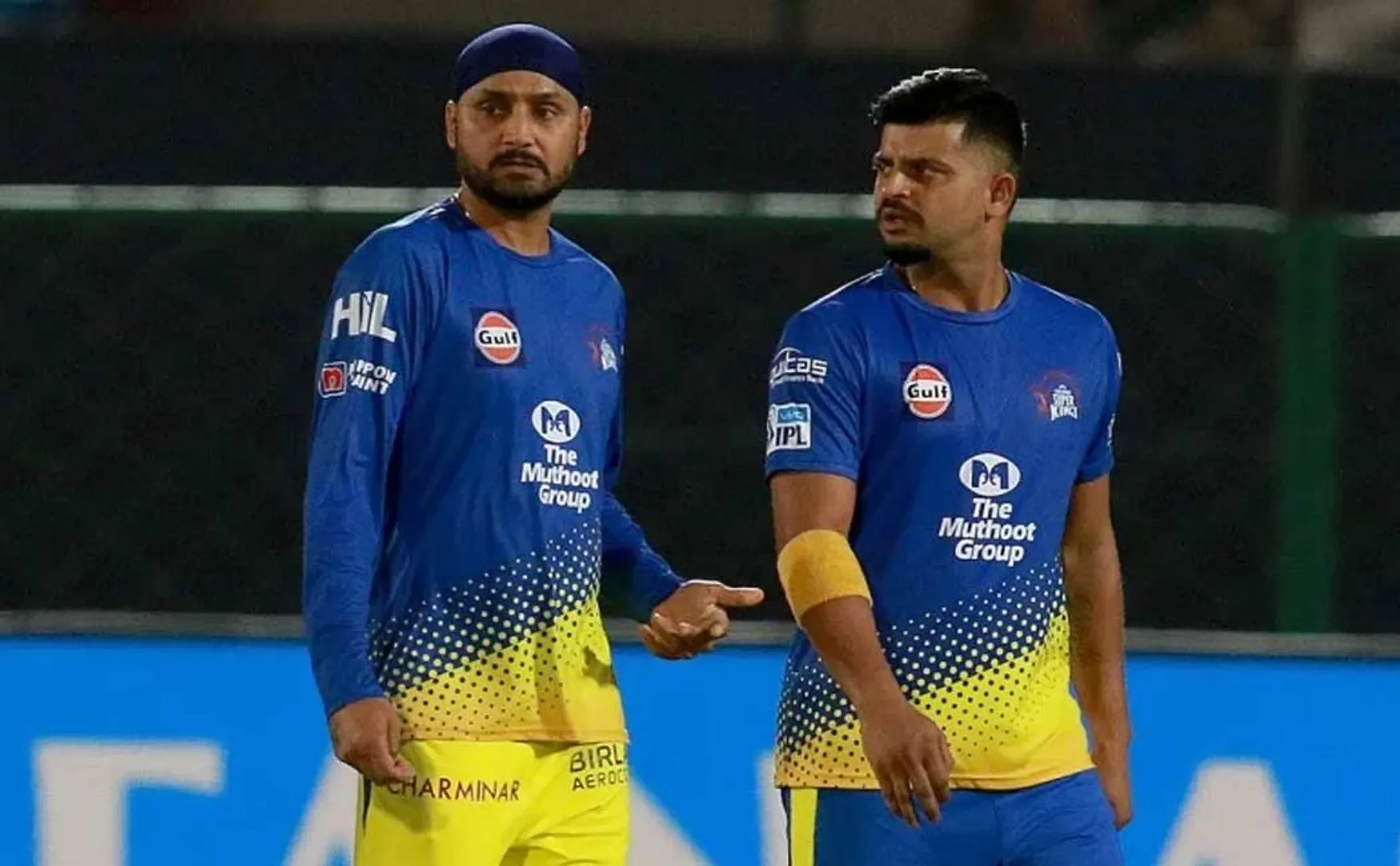 Harbhajan Singh with raina