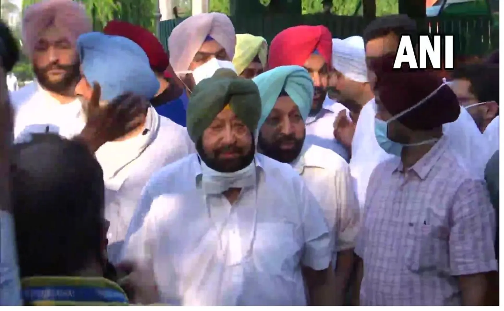 Amarinder Singh after resigning as Punjab CM