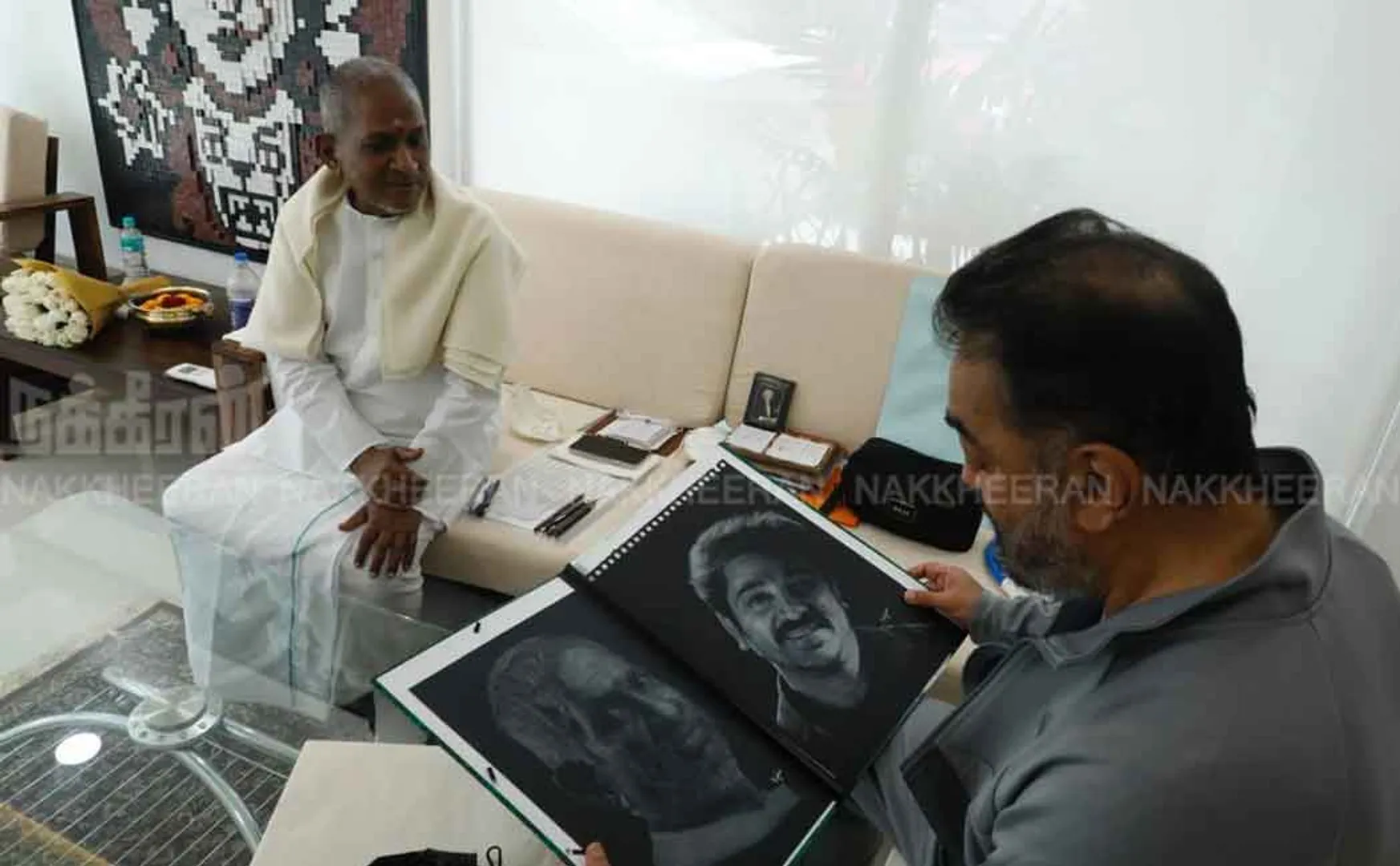 Kamal Haasan meets Ilayaraja 