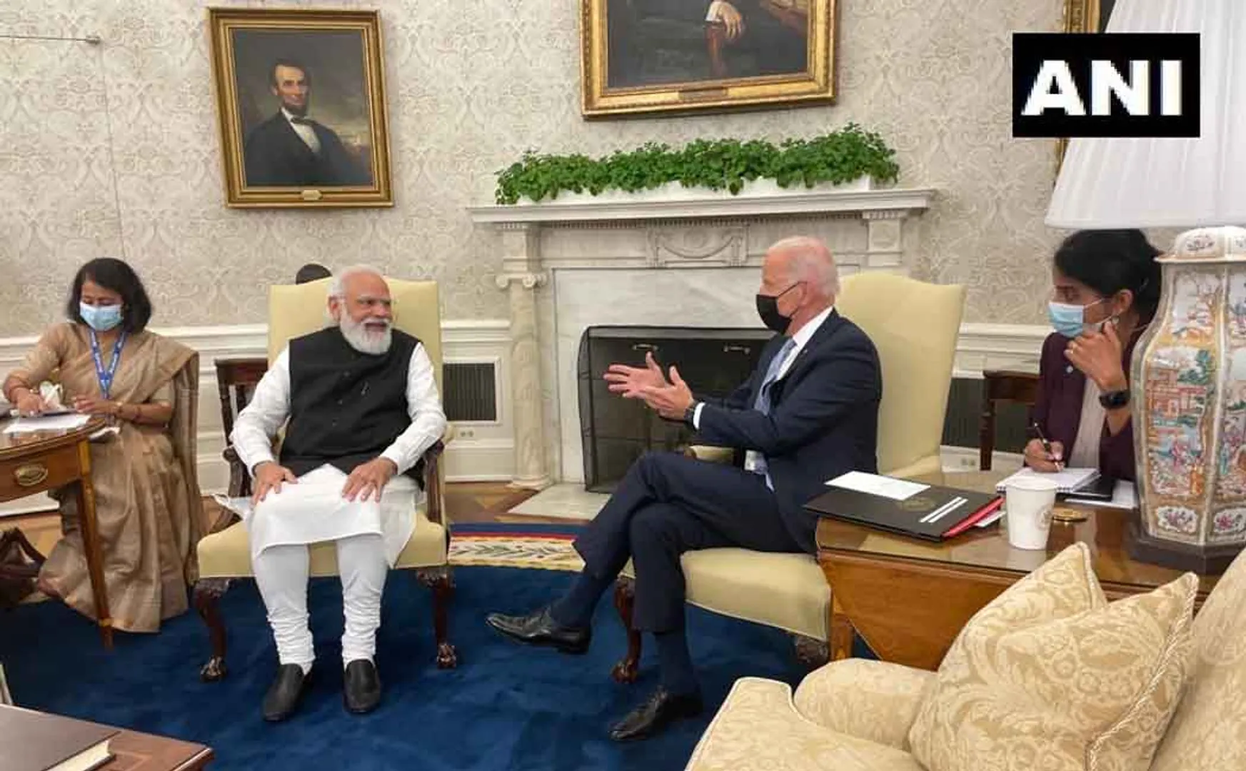 Prime Minister Narendra Modi meets US President