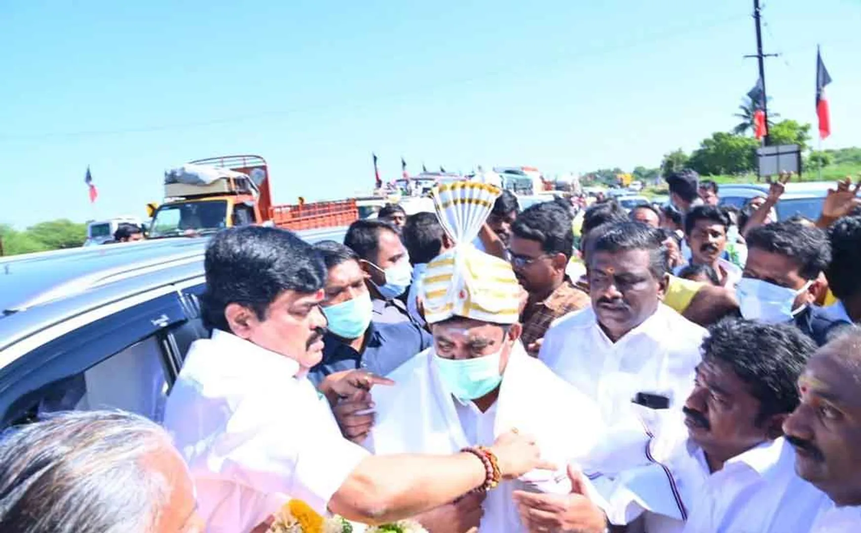 100 percent victory in rural local elections! - ADMK people celebrates  Edappadi Palanisamy visit 