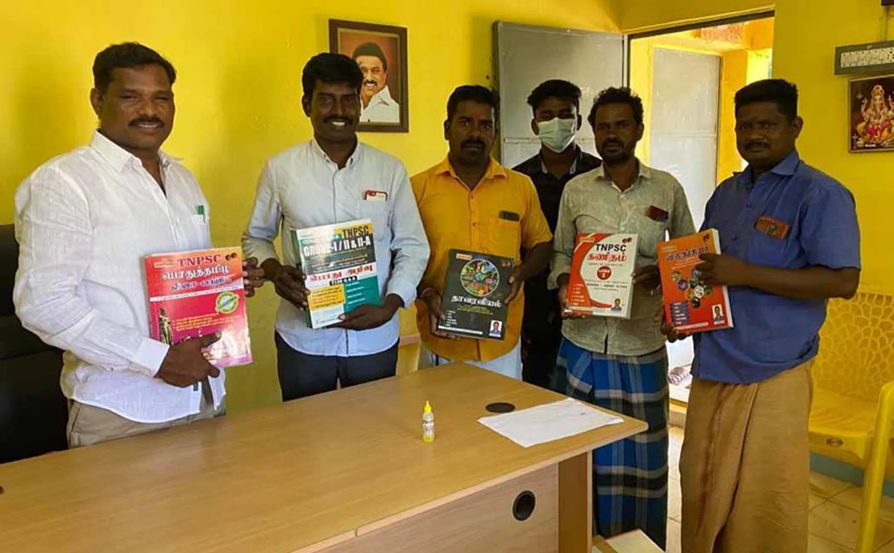A group of five Singaporean boys donated books for a competitive examination for rural youth!