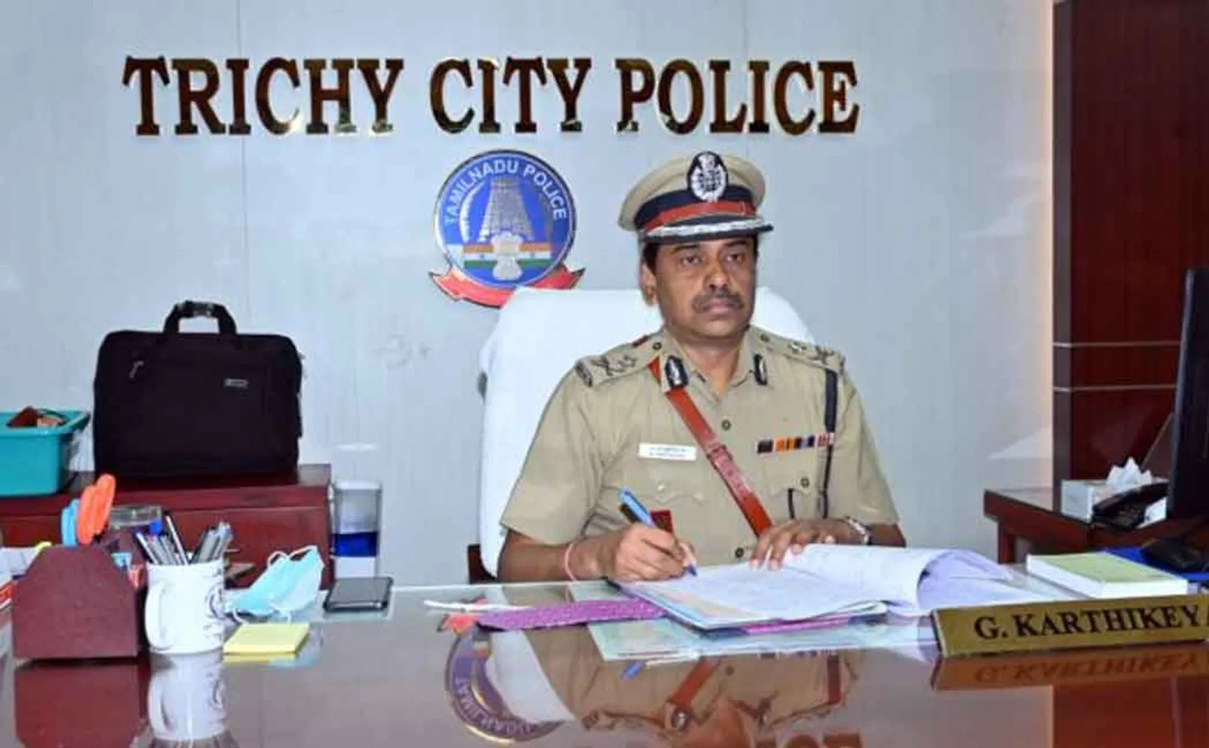 Karthikeyan takes charge as Trichy Police Commissioner