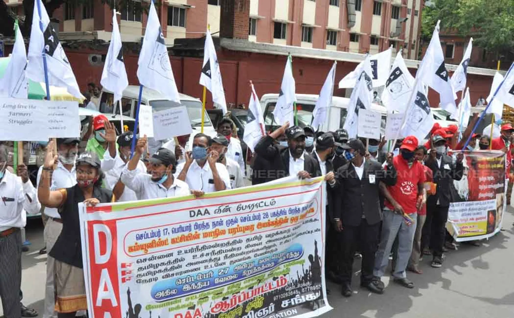 Lawyers involved in the struggle in support of farmers