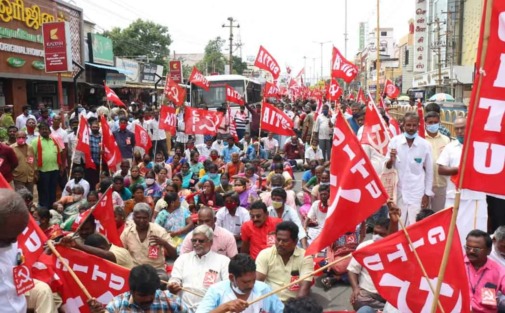 Police arrest who were against the bjp