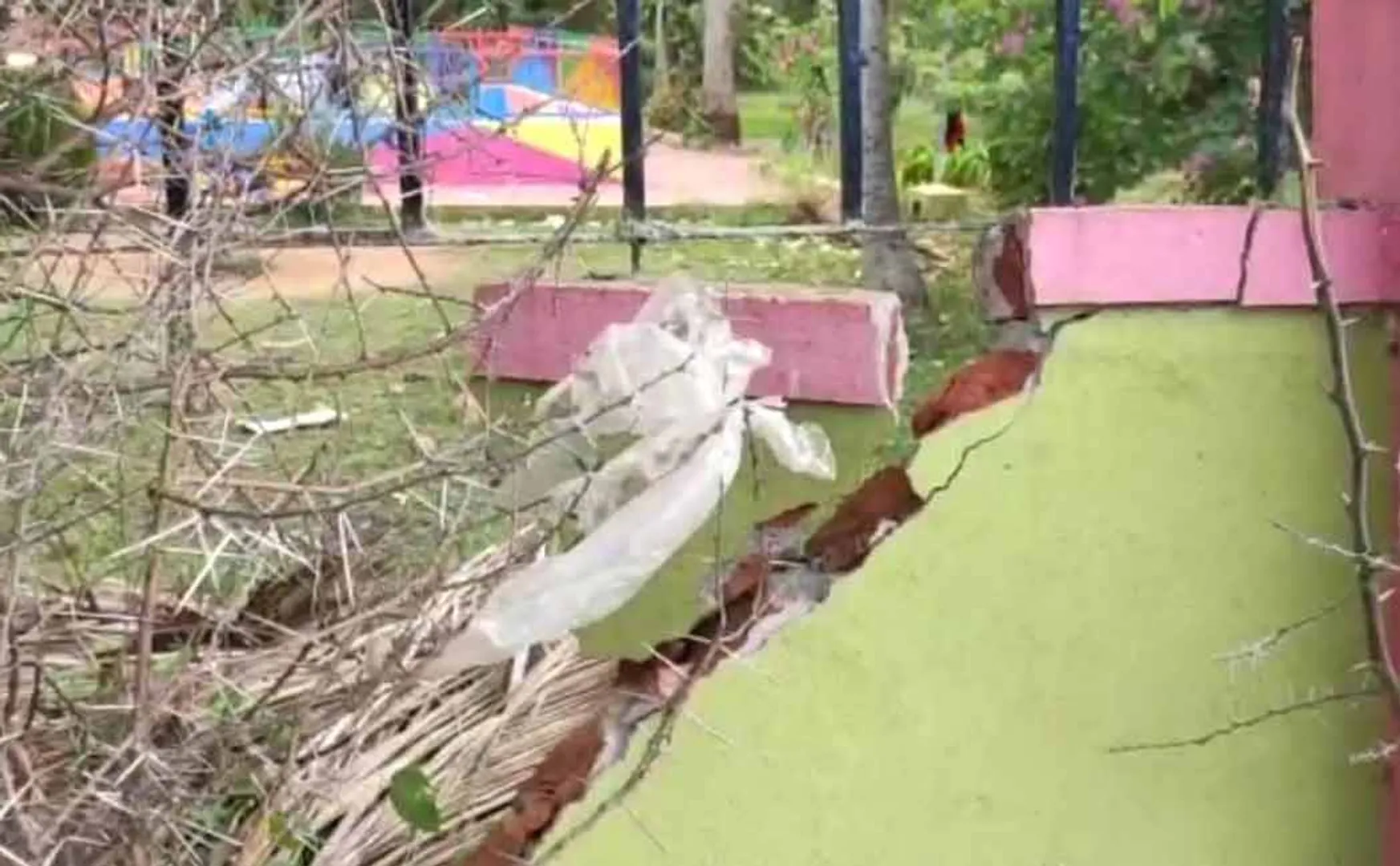 Elephant broke wall near Erode 