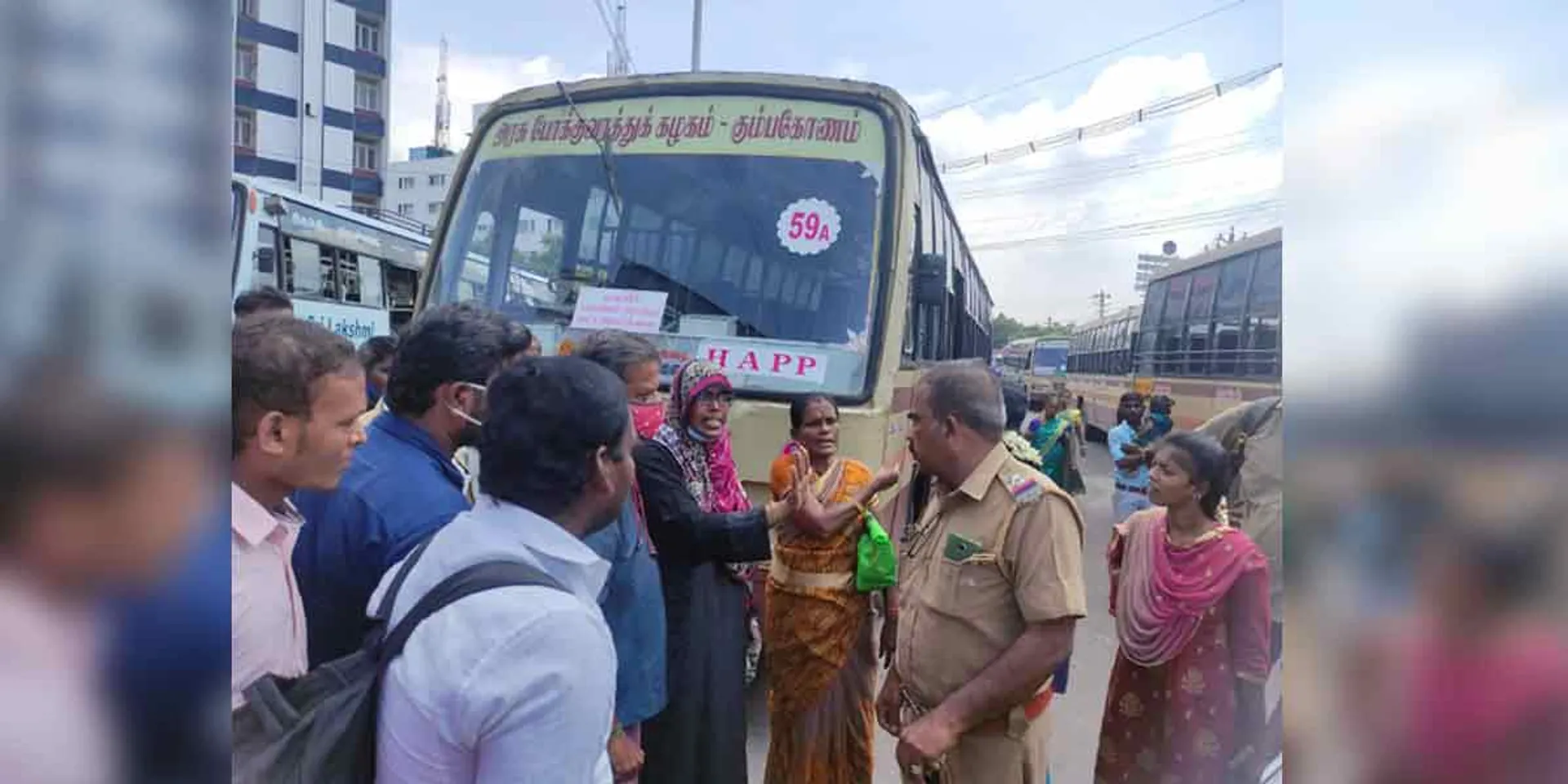 incident in thirchy bus stand 