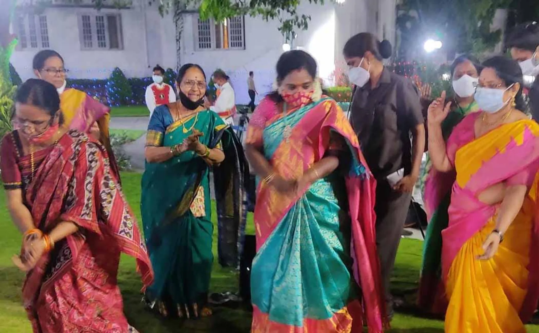 Governor of Telangana traditional dance Tamil music!