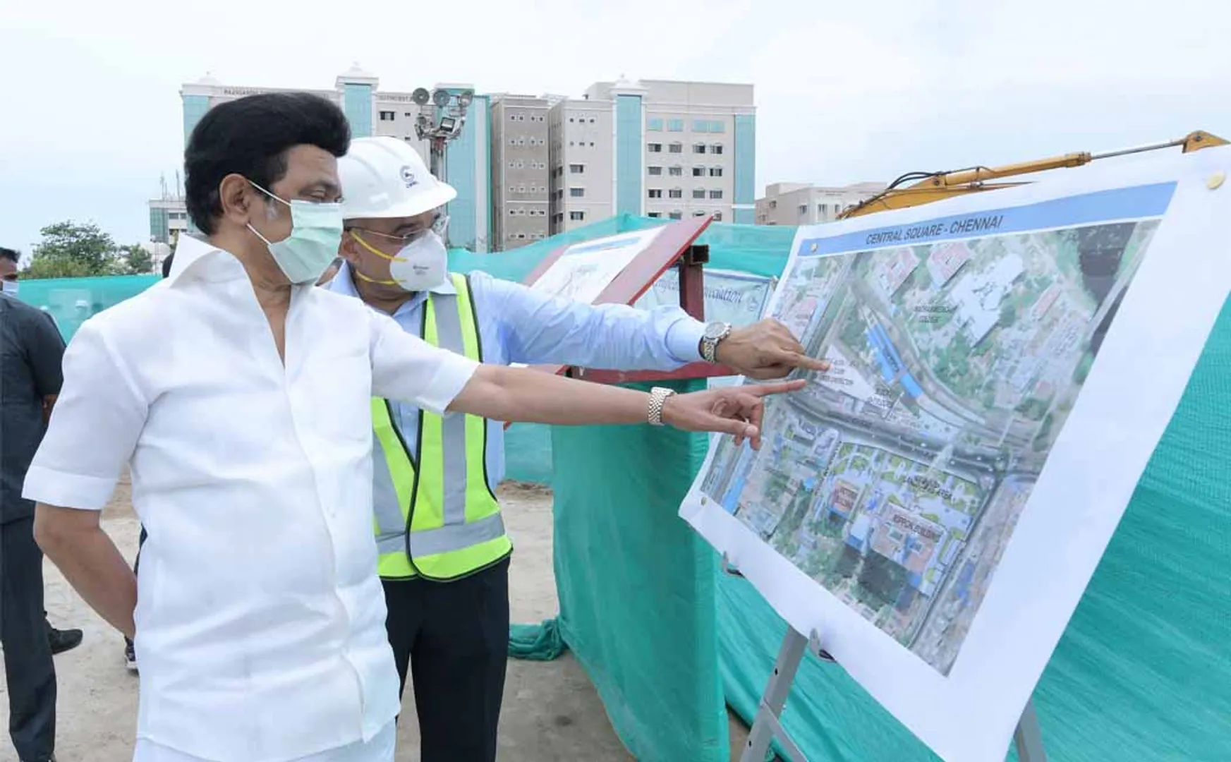Chief Minister who personally inspected the Metro projects! 