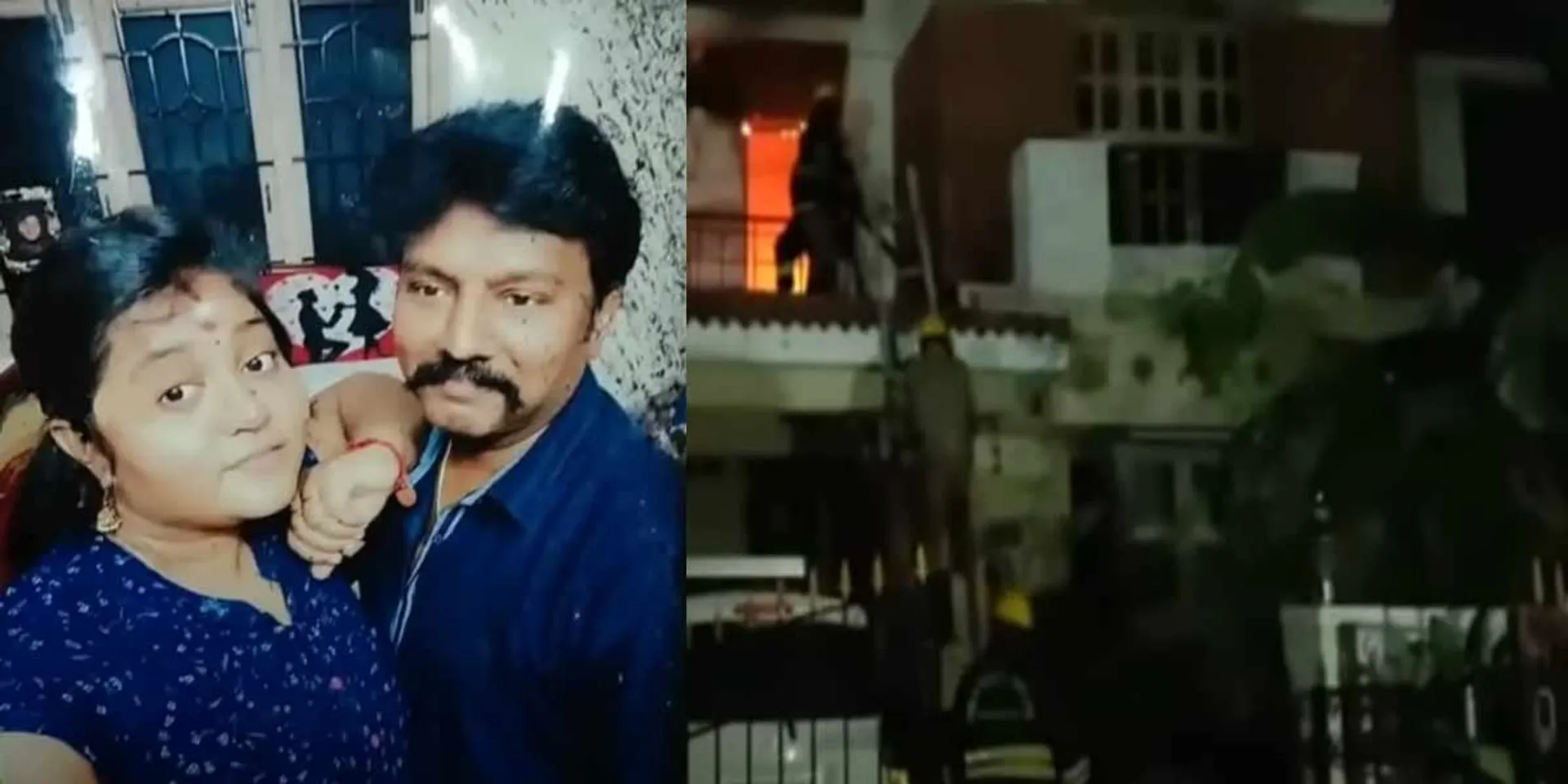 Midnight fire  incident in madurai 