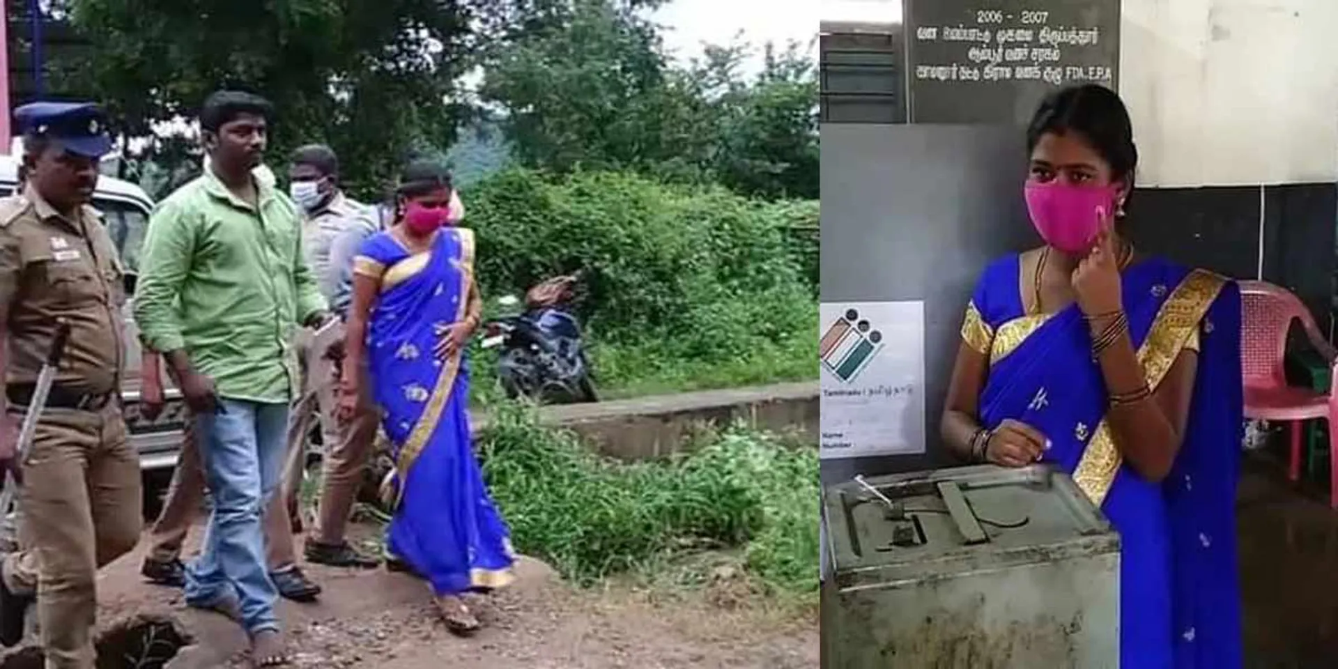 Candidate contesting for the post of Panchayat leader votes with police security ... Court bans him from taking office!