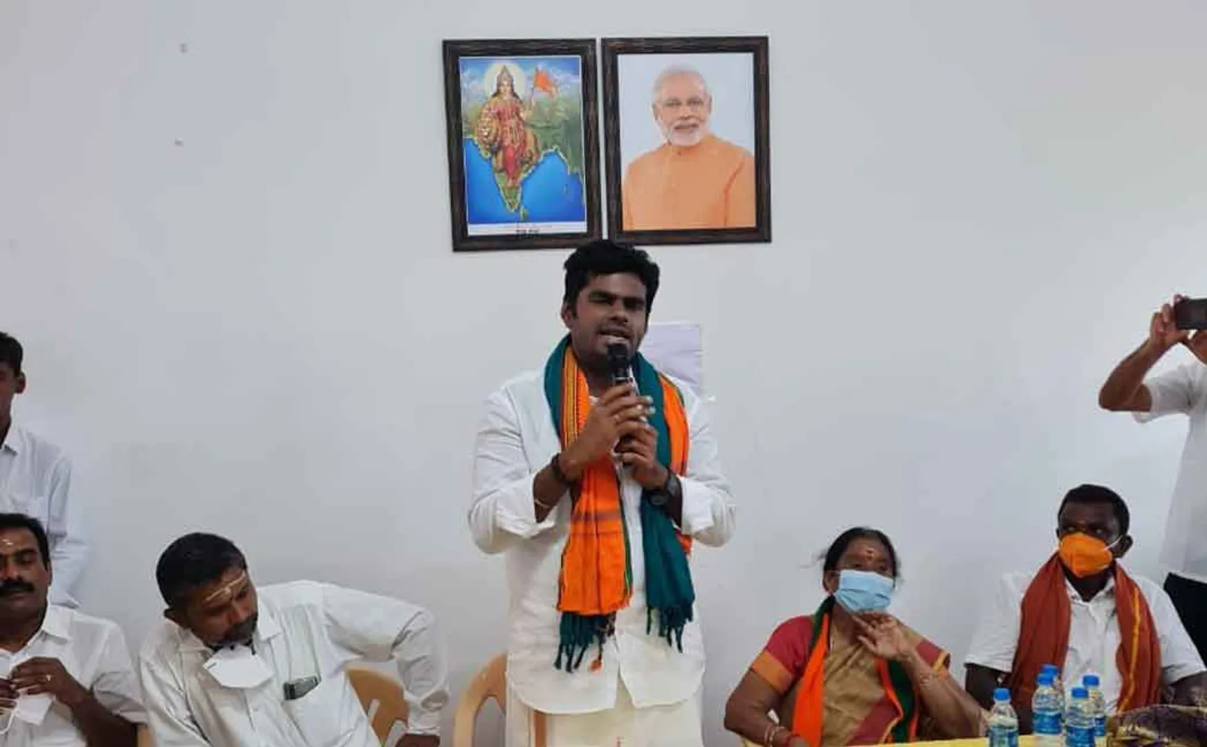 Annamalai addressed press and spoke about temple matter 