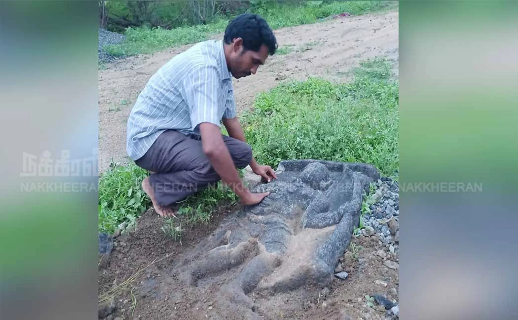 AD Discovery of a 15th century archer's sculpture