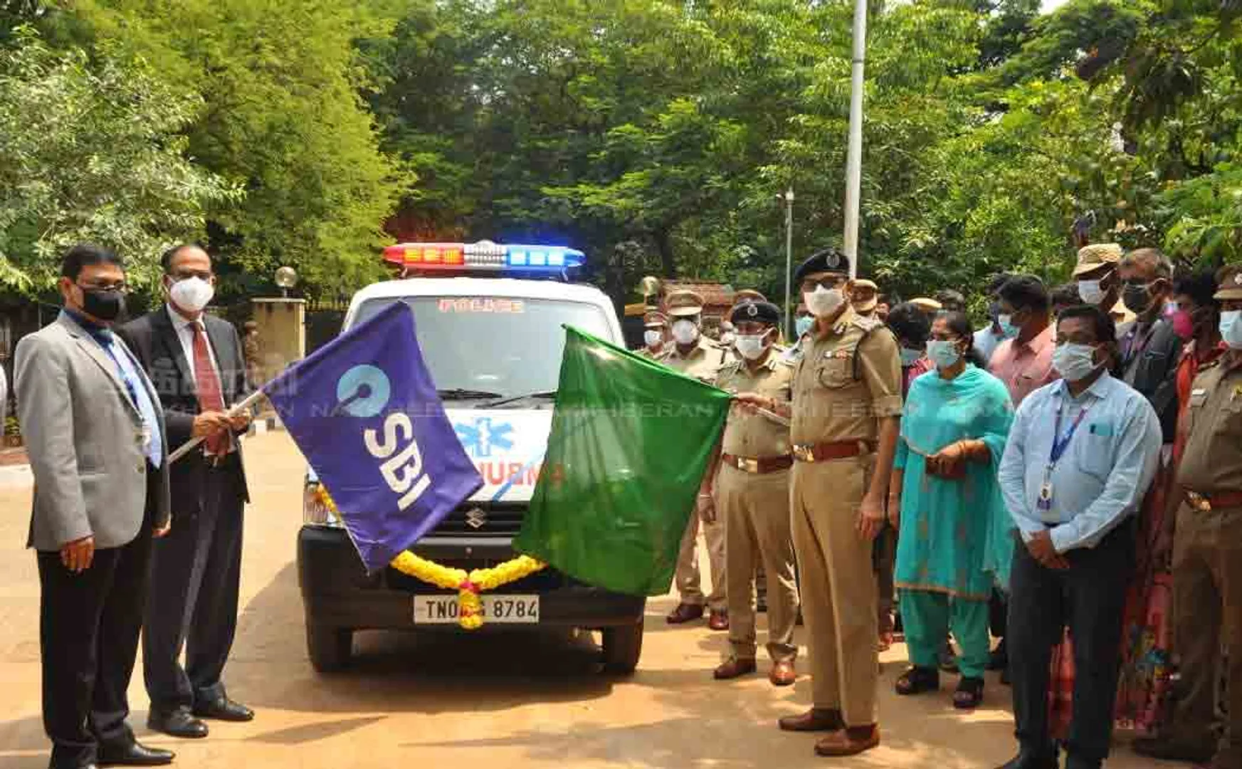  New ambulance for 'Police Hands' organization on behalf of SBI