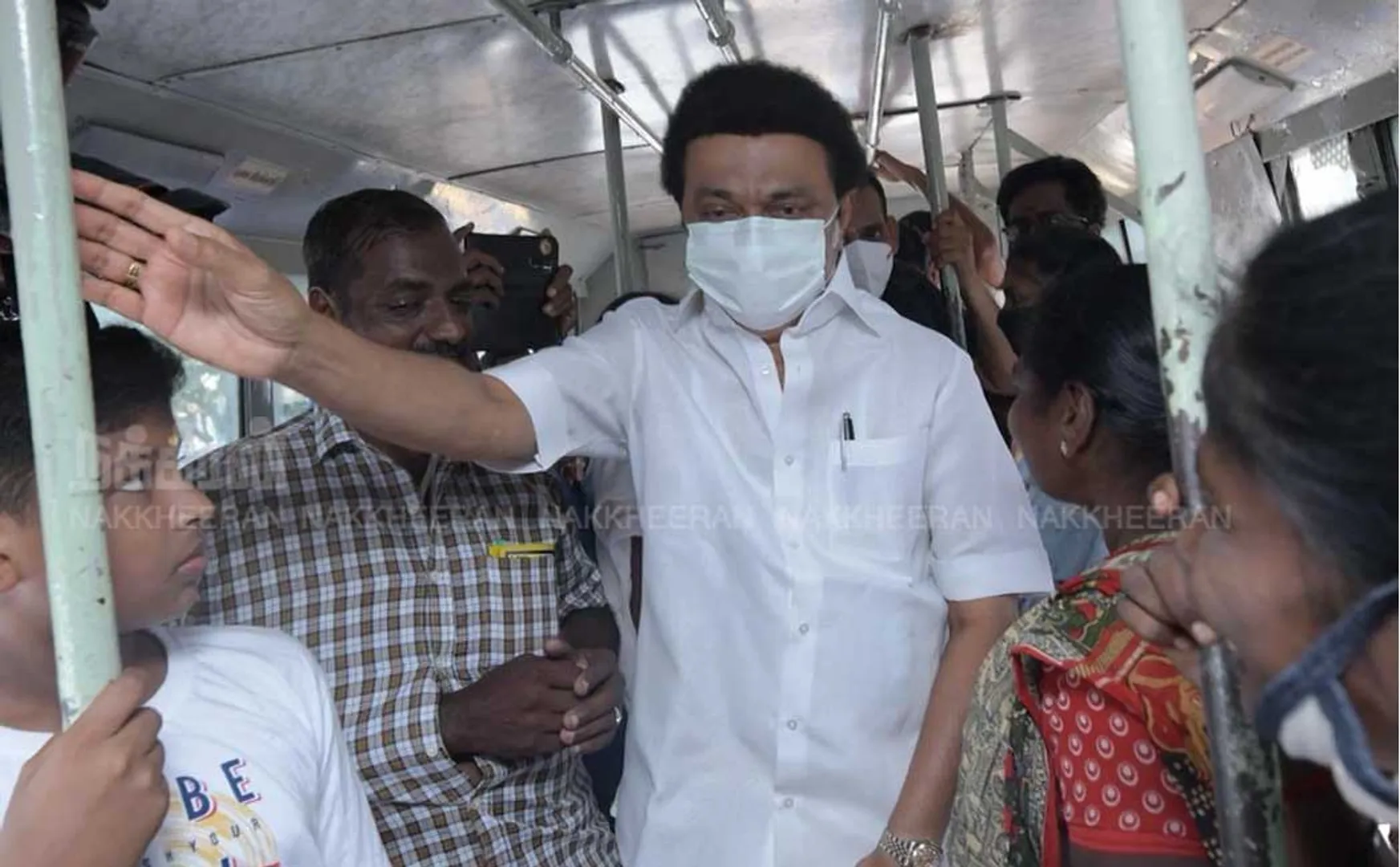 Chief Minister MK Stalin abruptly boarded a government bus and inspected it! (Pictures)