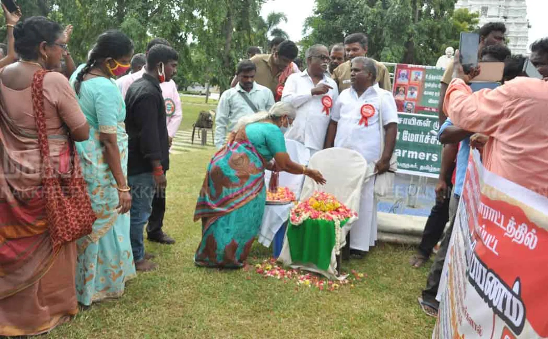 The property of Lakkimpur farmers who came to Chennai