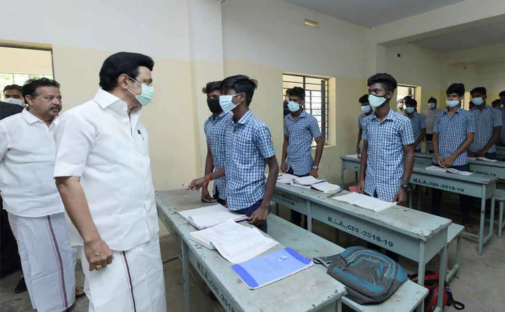 Chief Minister MK Stalin's study in government schools! (Pictures)