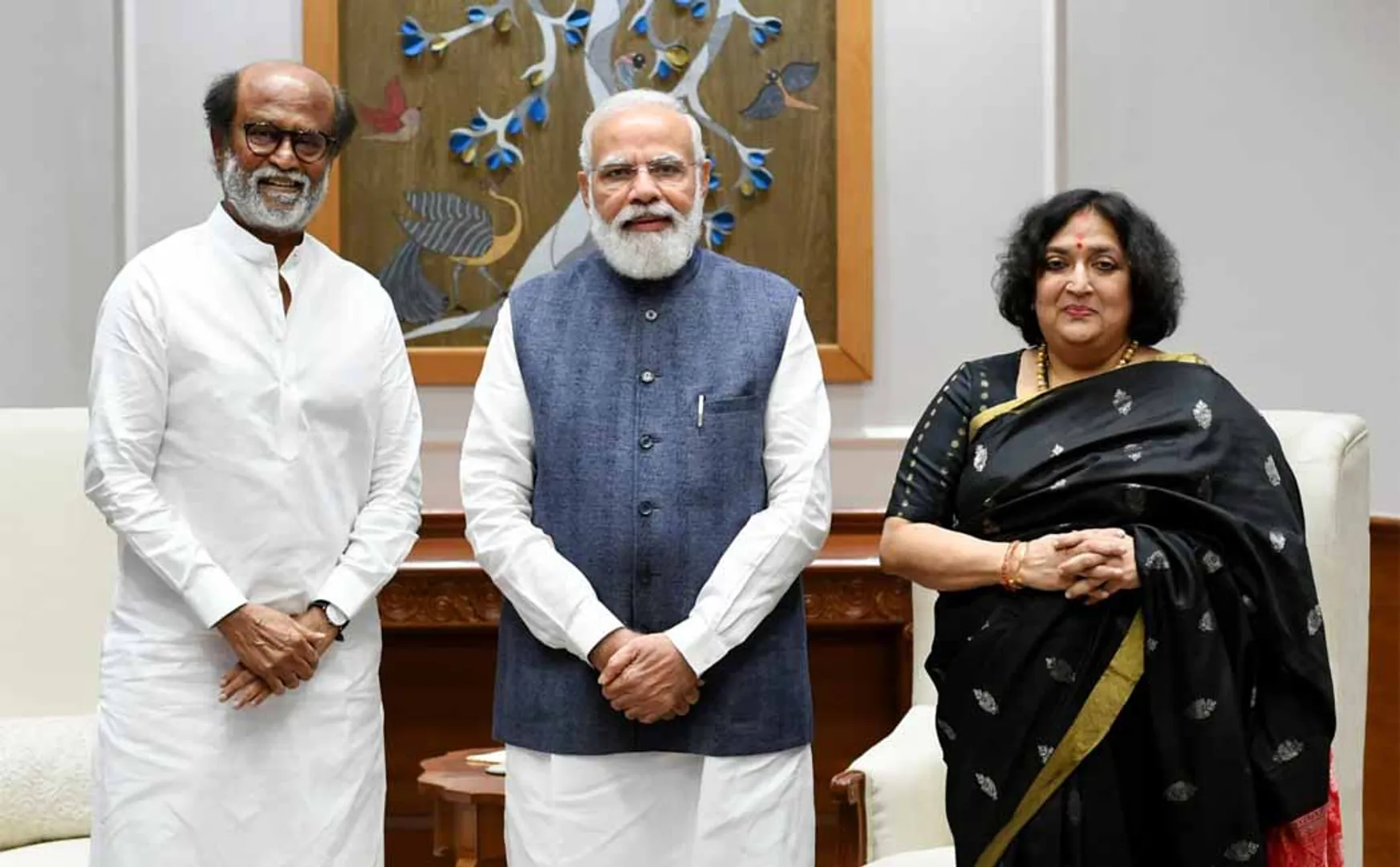 "Glad to have congratulated the President and the Prime Minister" - Rajinikanth!