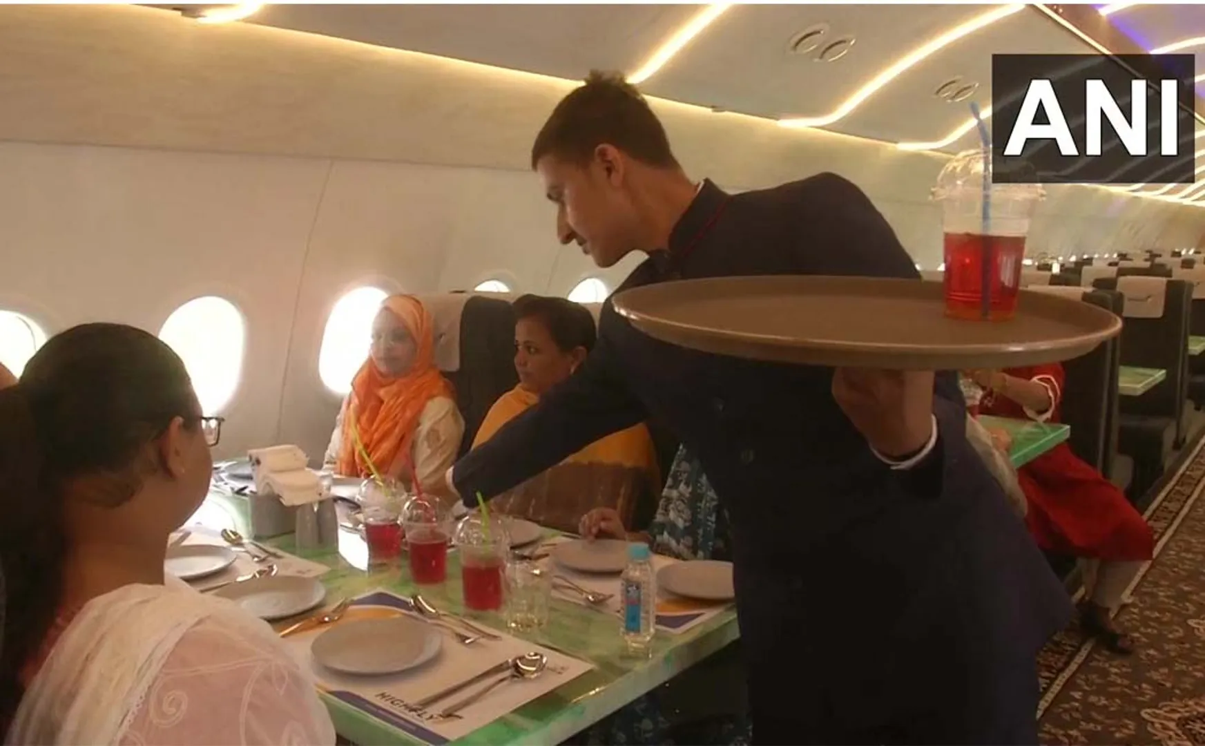 Airbus 320 aircraft converted into a restaurant!