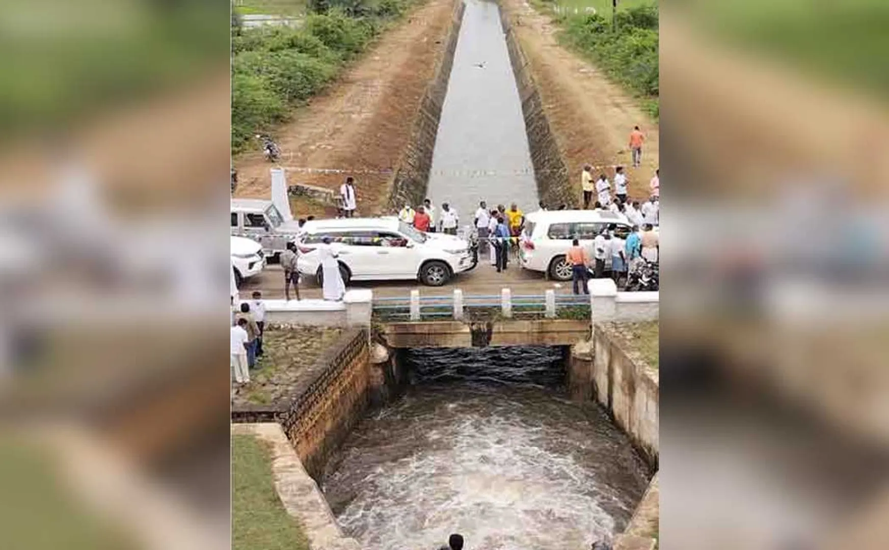 Water opening for irrigation ... Farmers happy