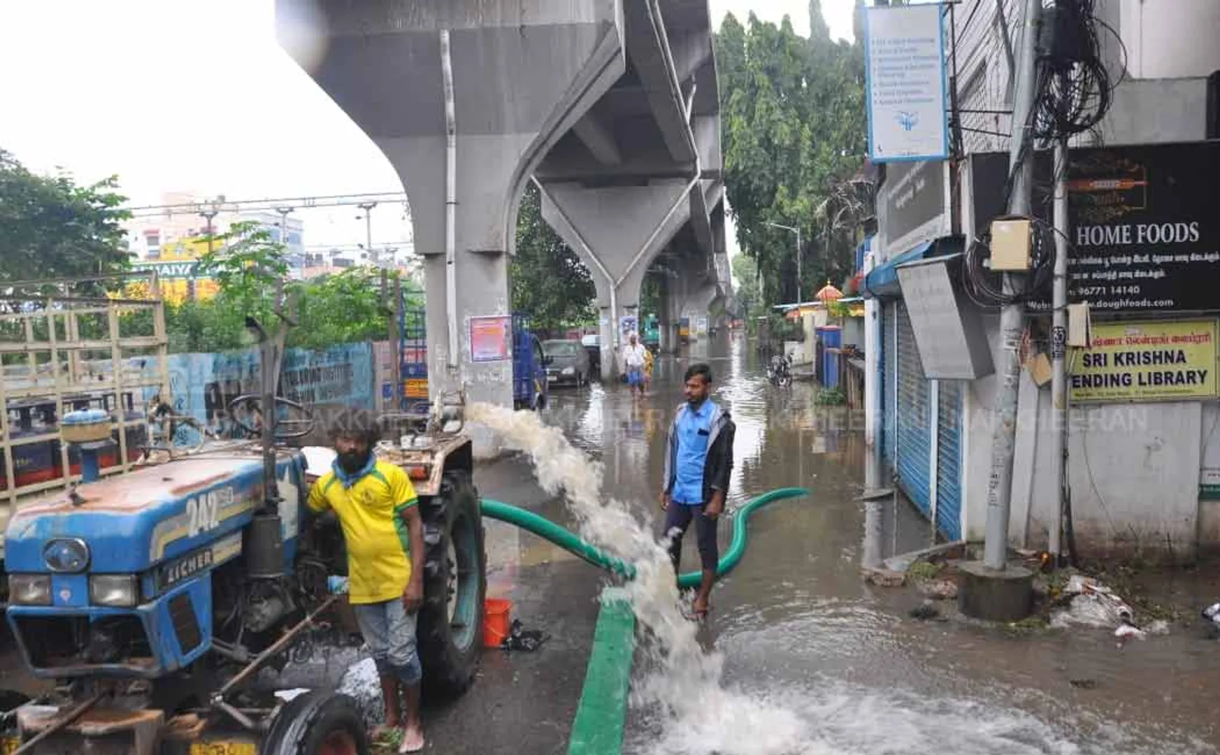 Rainwater Disposal Works in Kodambakkam 