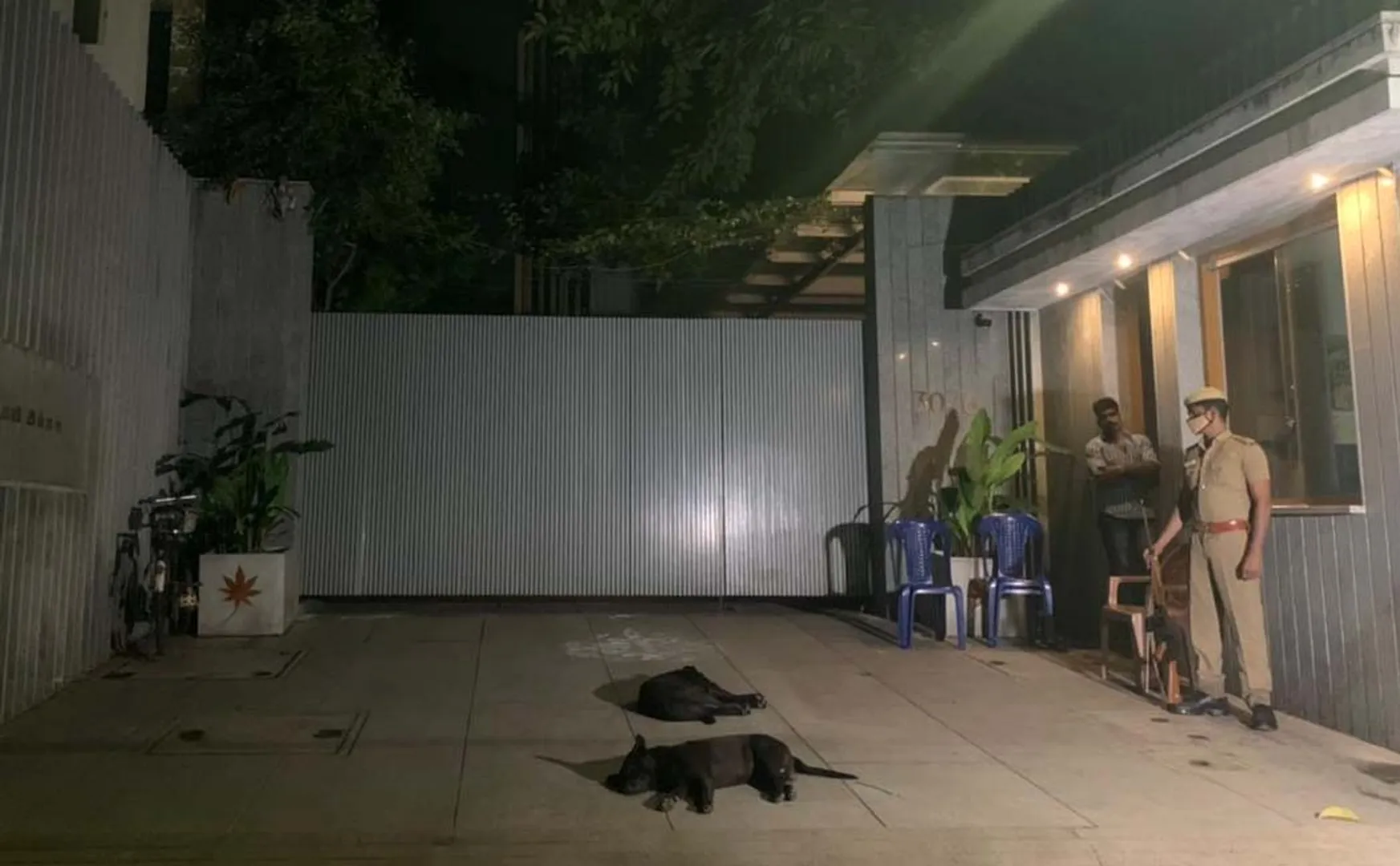 Police guard actor Surya's house!