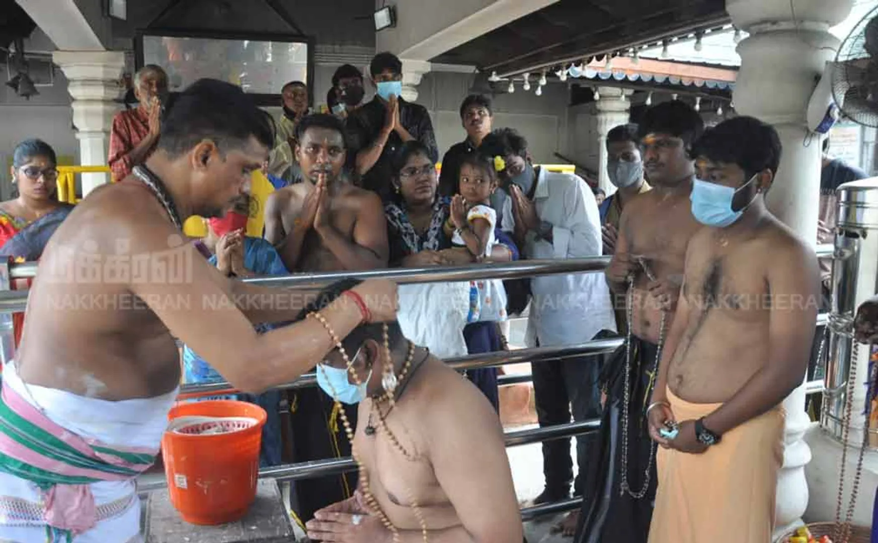 Devotees fasting at Raja Annamalaipuram Iyappan Temple (Pictures)