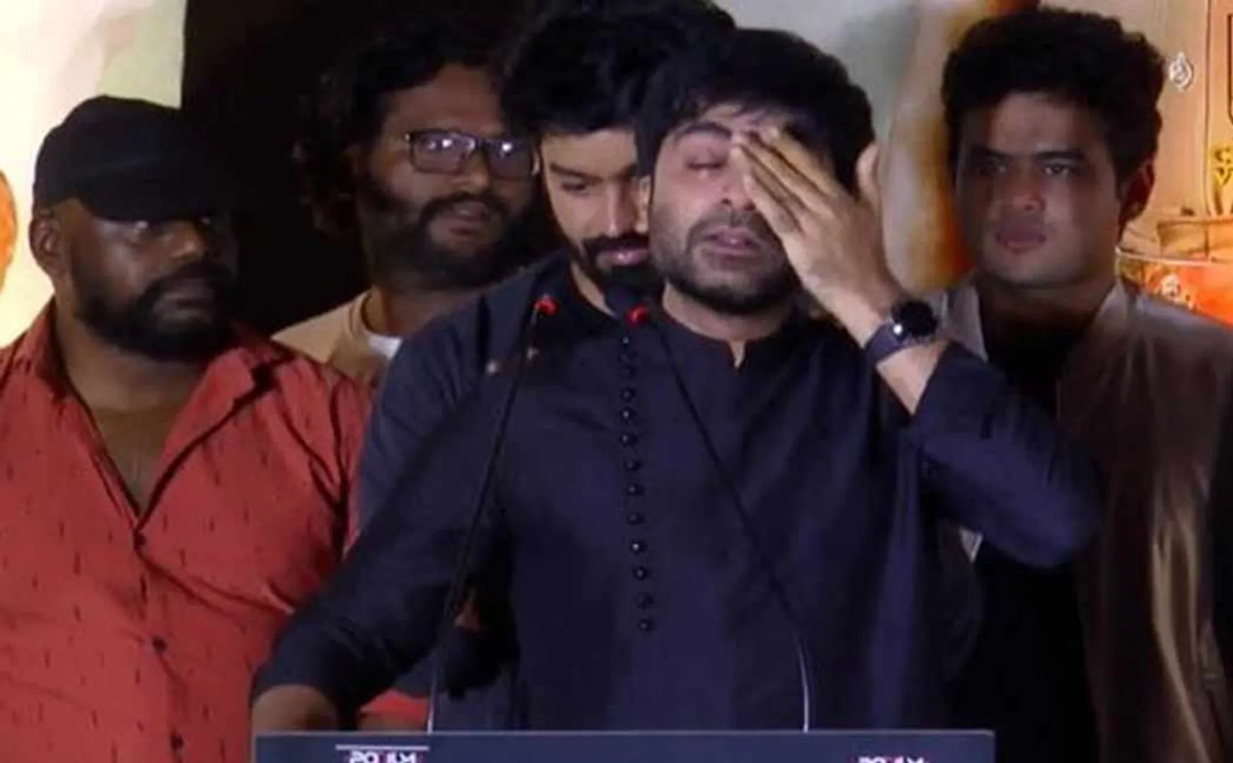 silambarasan cries on maanaadu movie audio release function