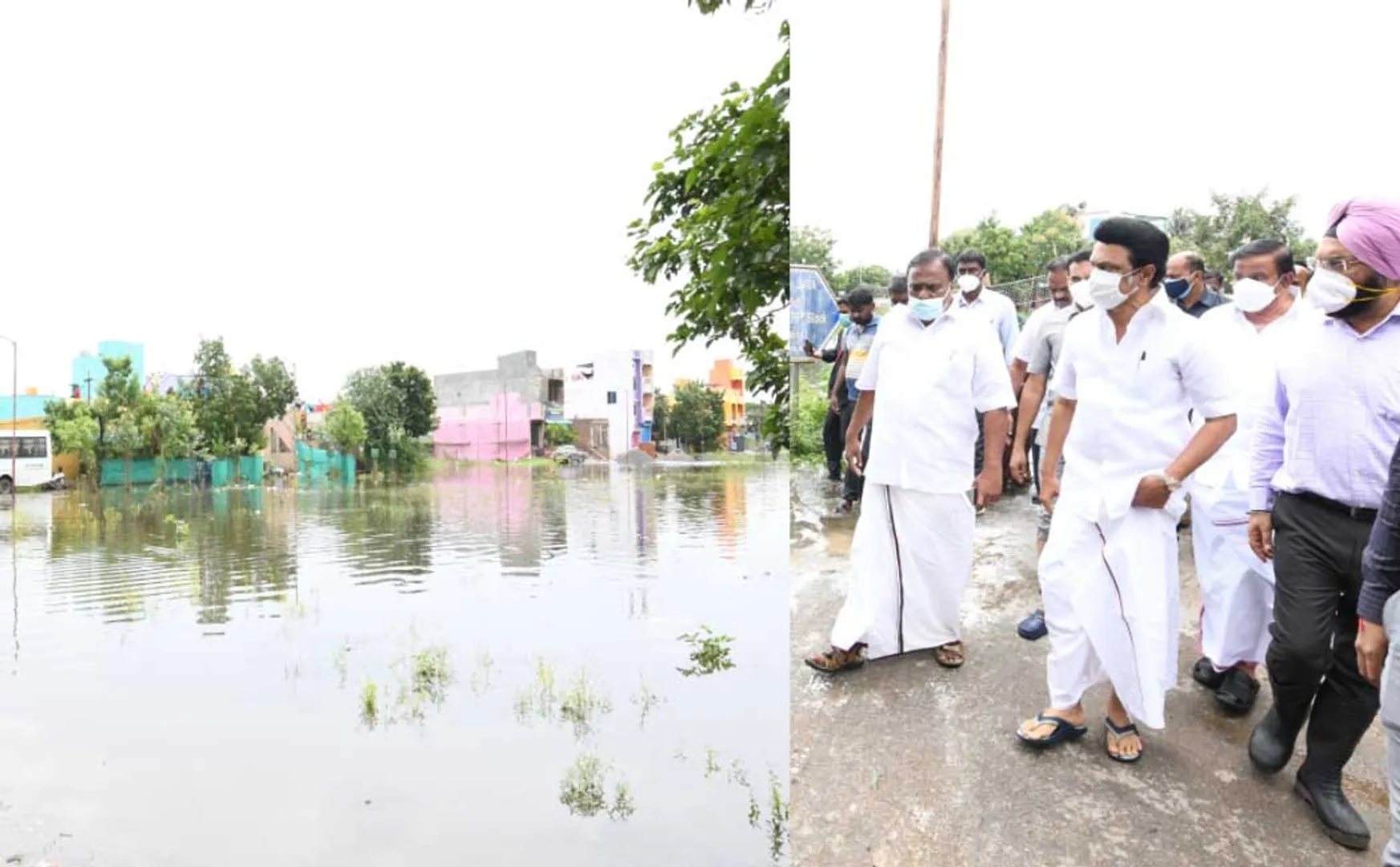 Chief Minister MK Stalin who personally inspected the flood damage! (Pictures)
