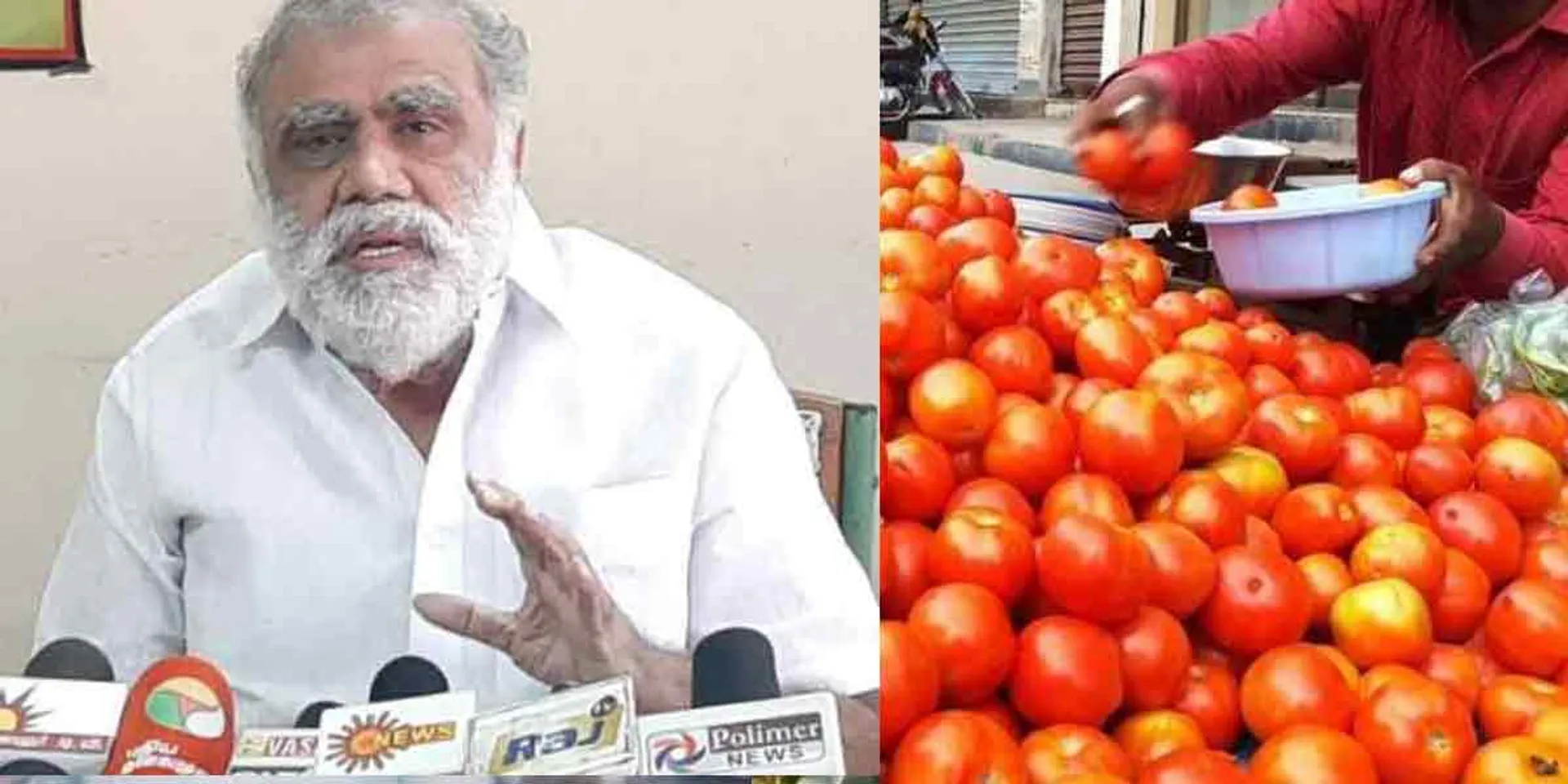 Tomatoes for sale in farm green shops - Minister I. Periyasamy Information