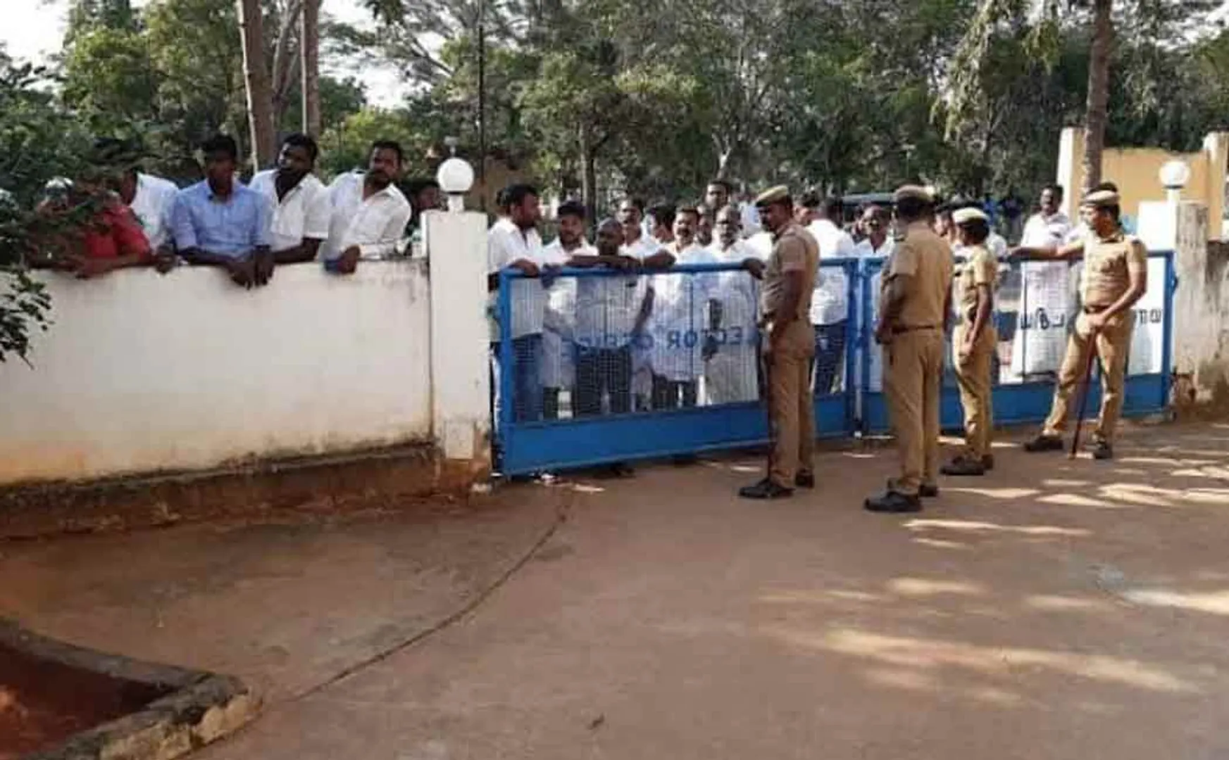 The election ended with heavy police security
