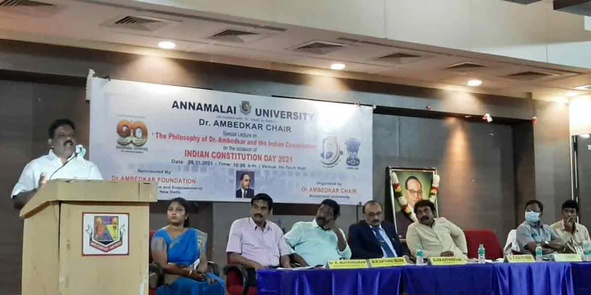 '' Ambedkar is the creator of the largest constitutional law in the world '' Ravi Kumar MP speech!