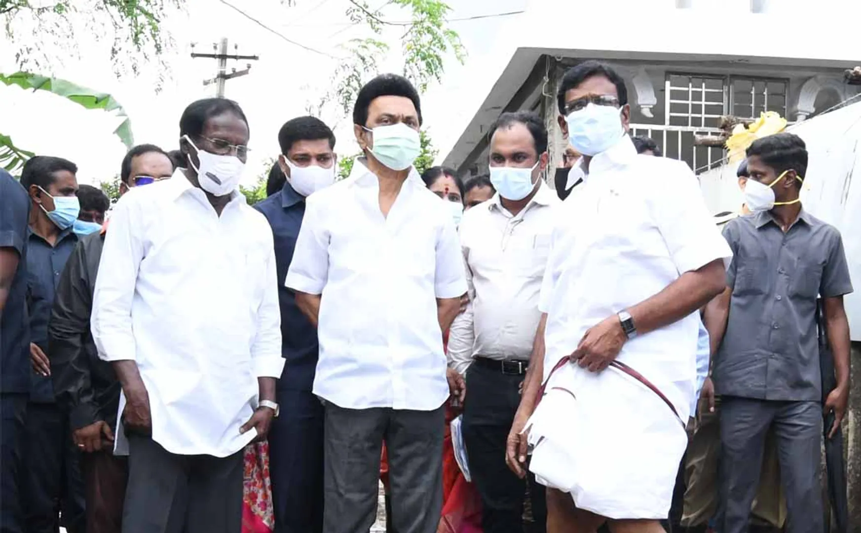 Chief Minister inspects rain and floods in Tiruvallur district (Pictures)