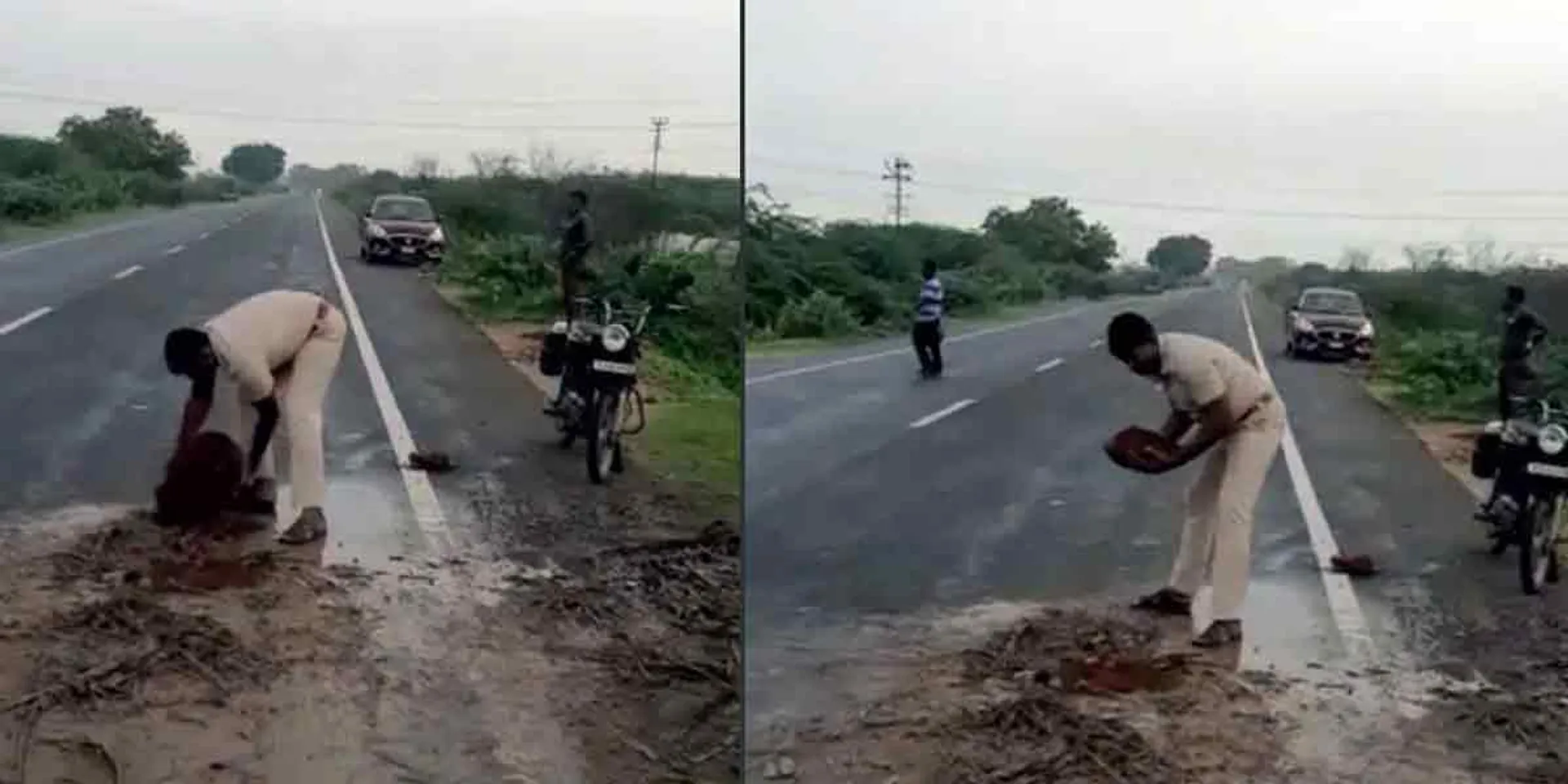 Praised Social Work of policeman