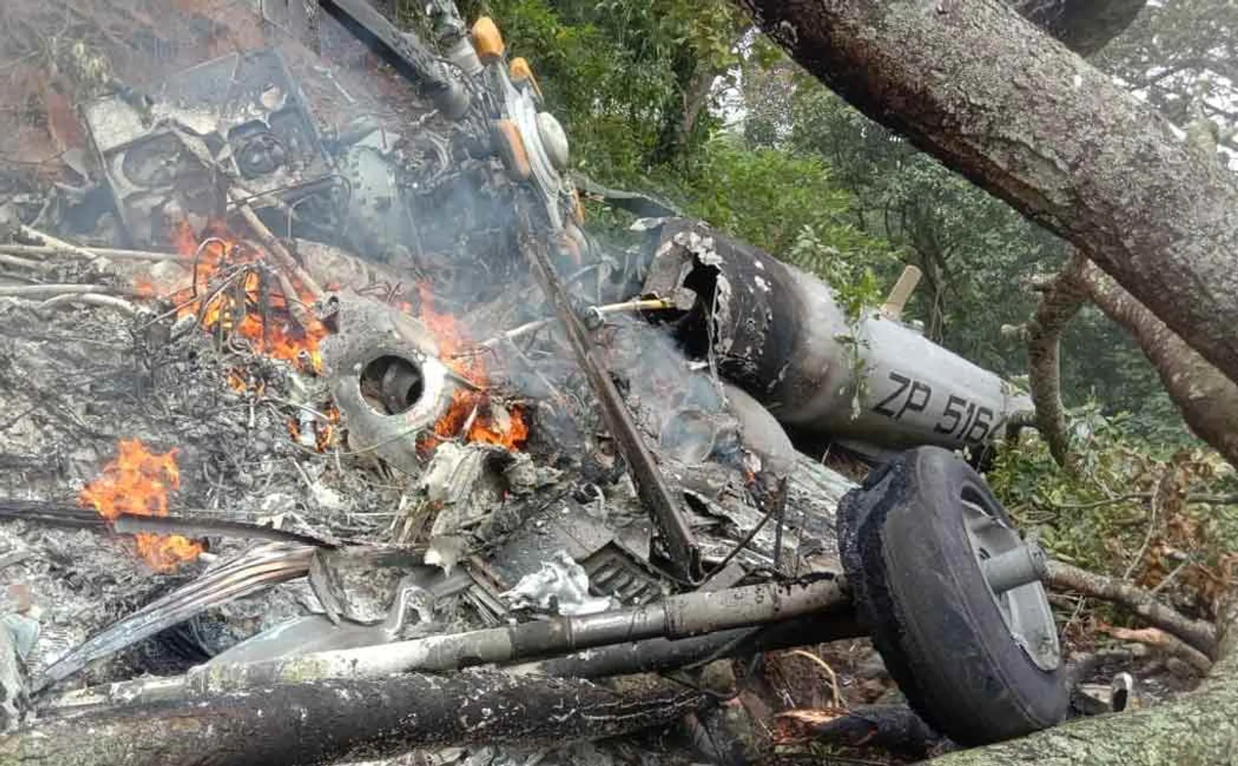 Helicopter crash involves Brigadier General Pipin Rawat passes away 