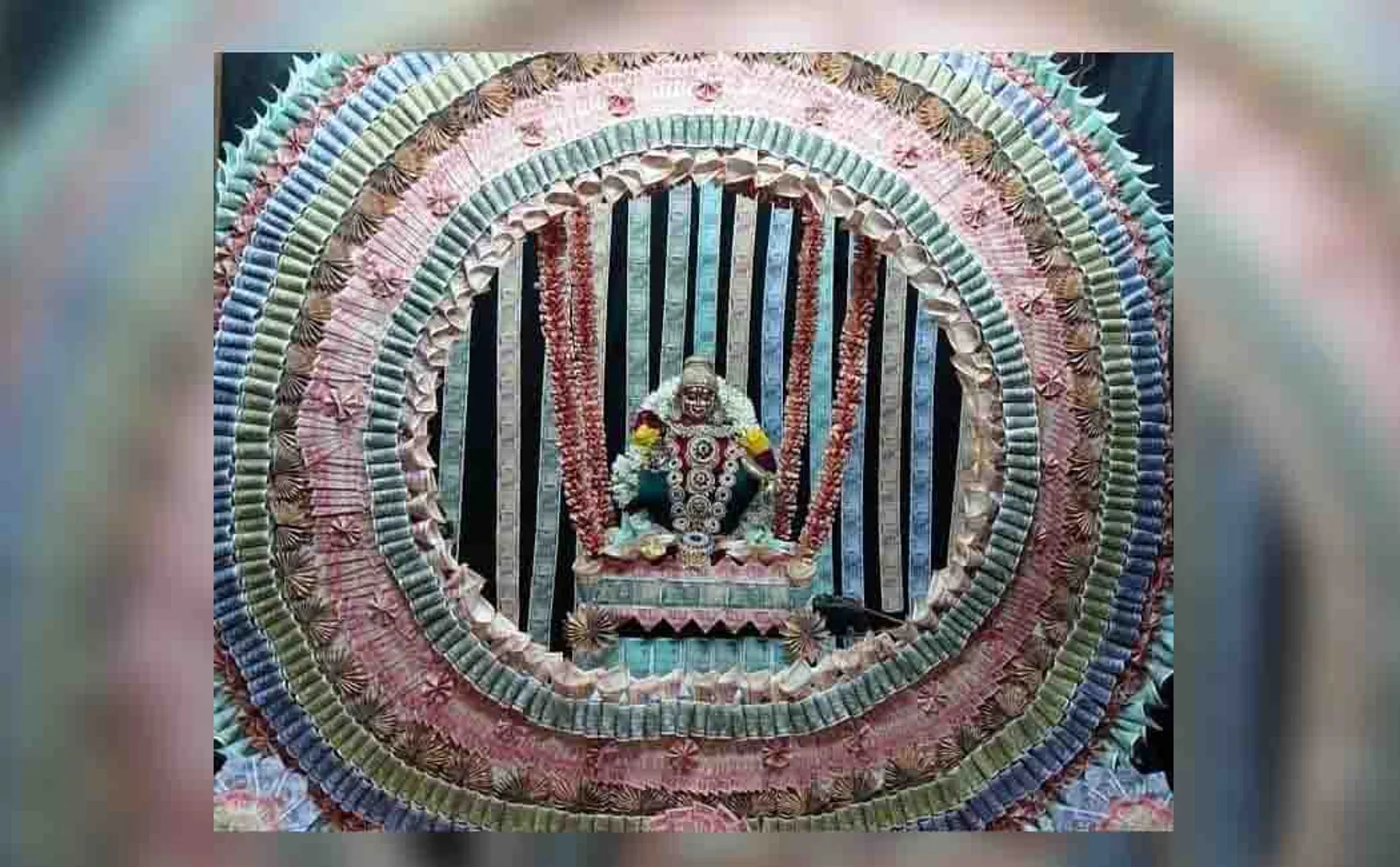IYAPPAN TEMPLE MONEY DECORATION PEOPLES 
