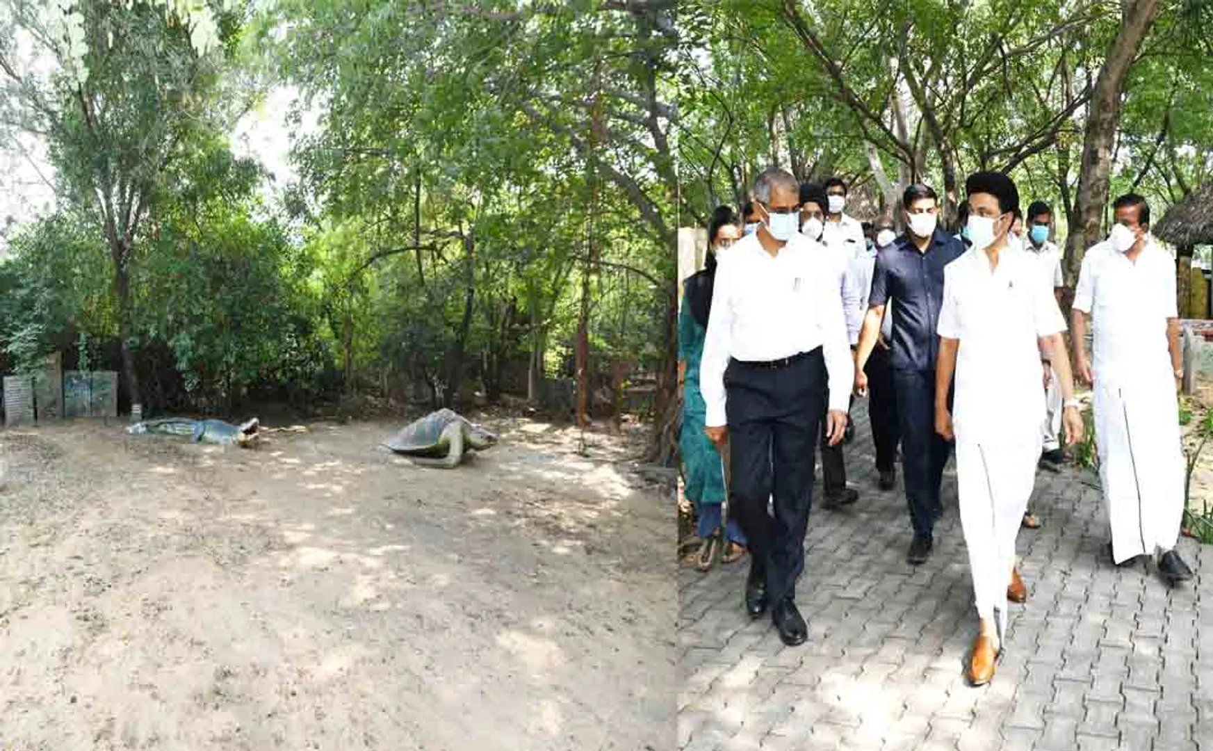Chief Minister personally inspects the renovation work being carried out in Tolkappiya Park!