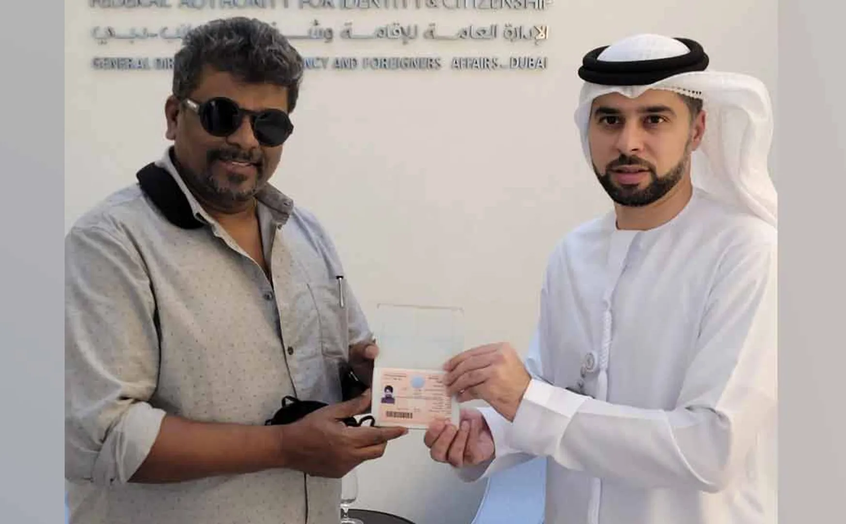 actor parthiban has been granted golden visa uae