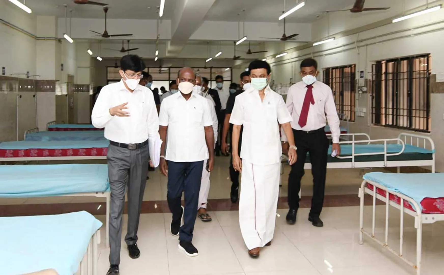 Chief Minister MK Stalin's inspection at Rajiv Gandhi Government General Hospital! (Pictures)