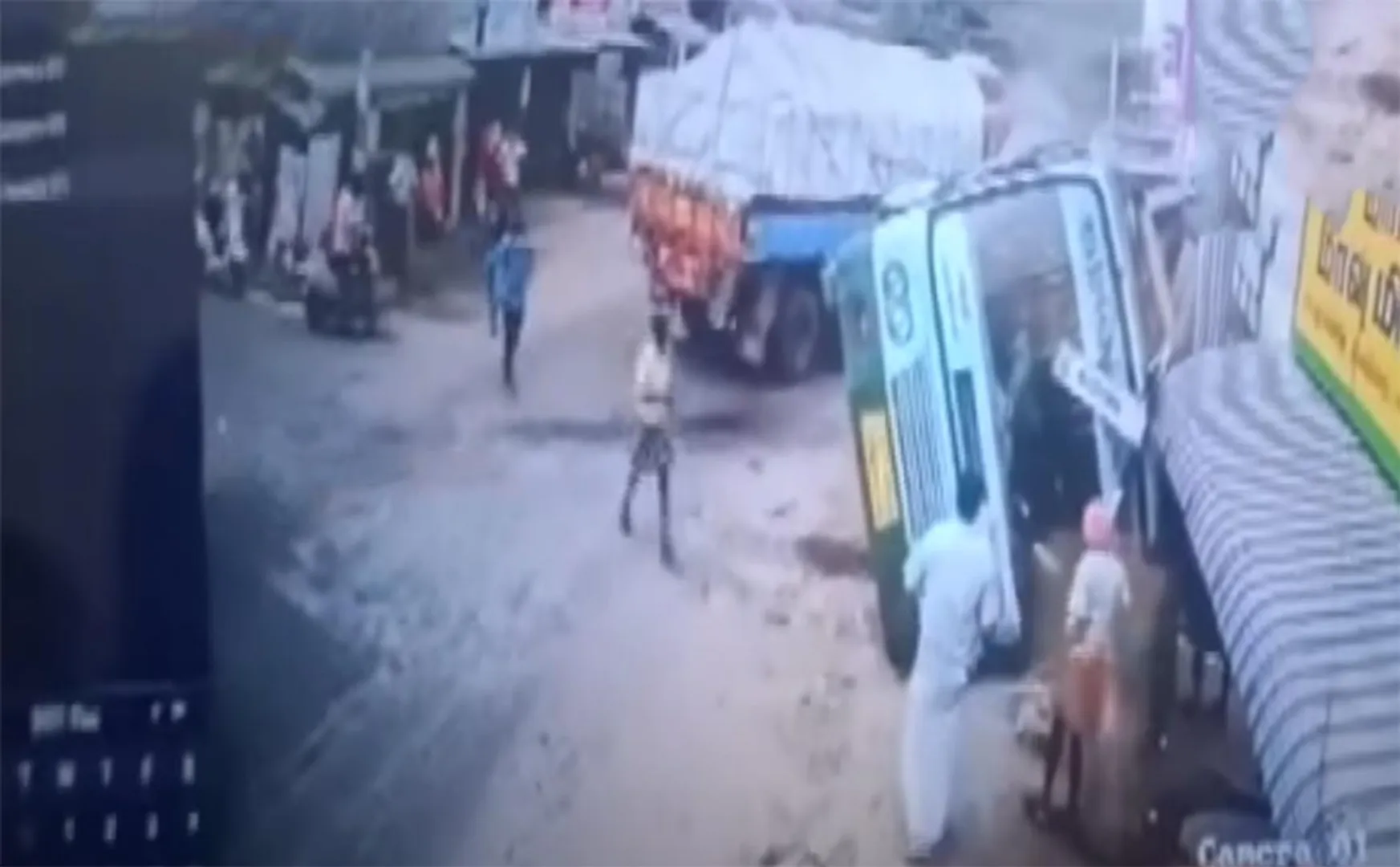 government bus and lorry incident police investigation 