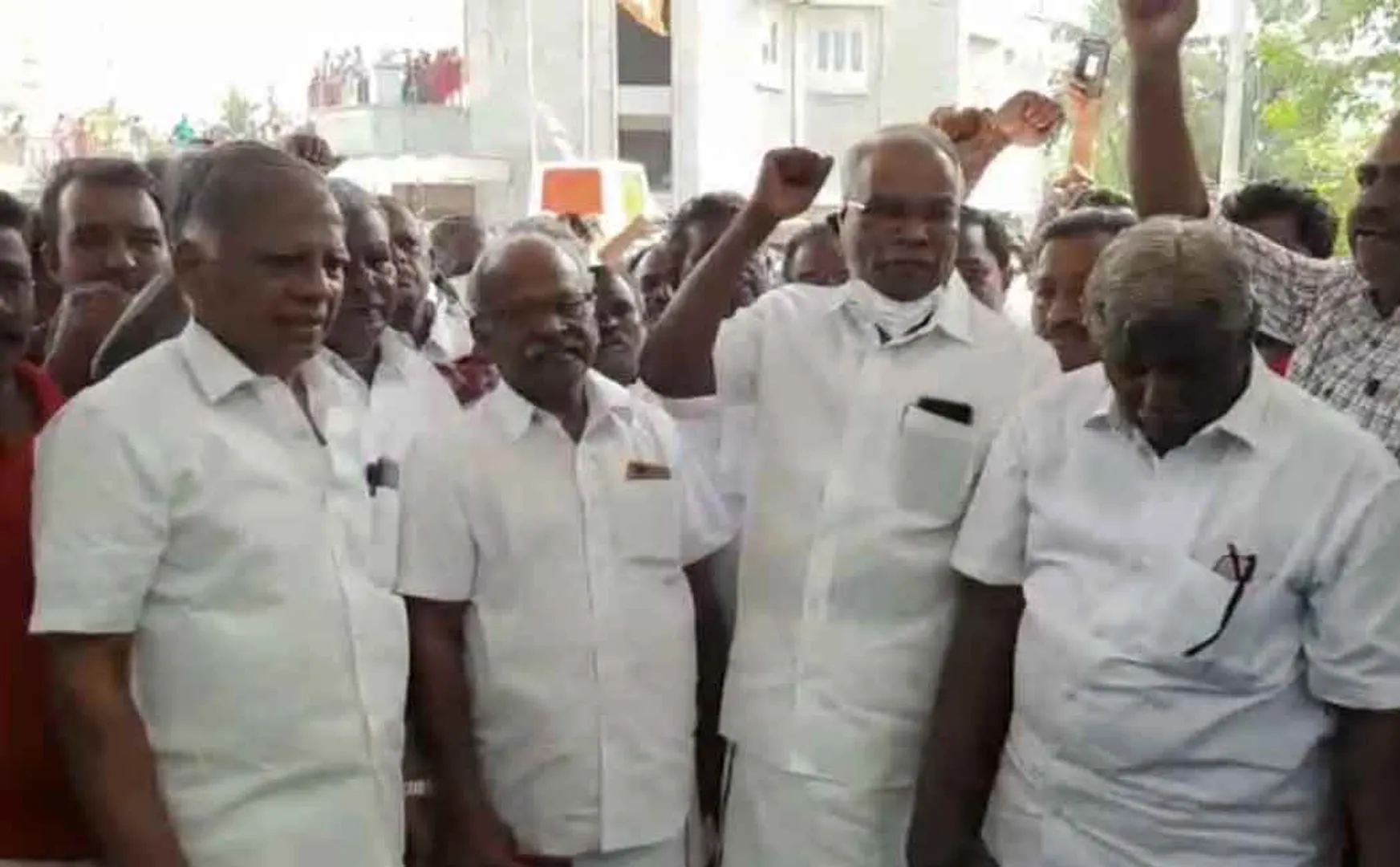"The Central Government is trying to destroy the farmers completely." - K. Balakrishnan