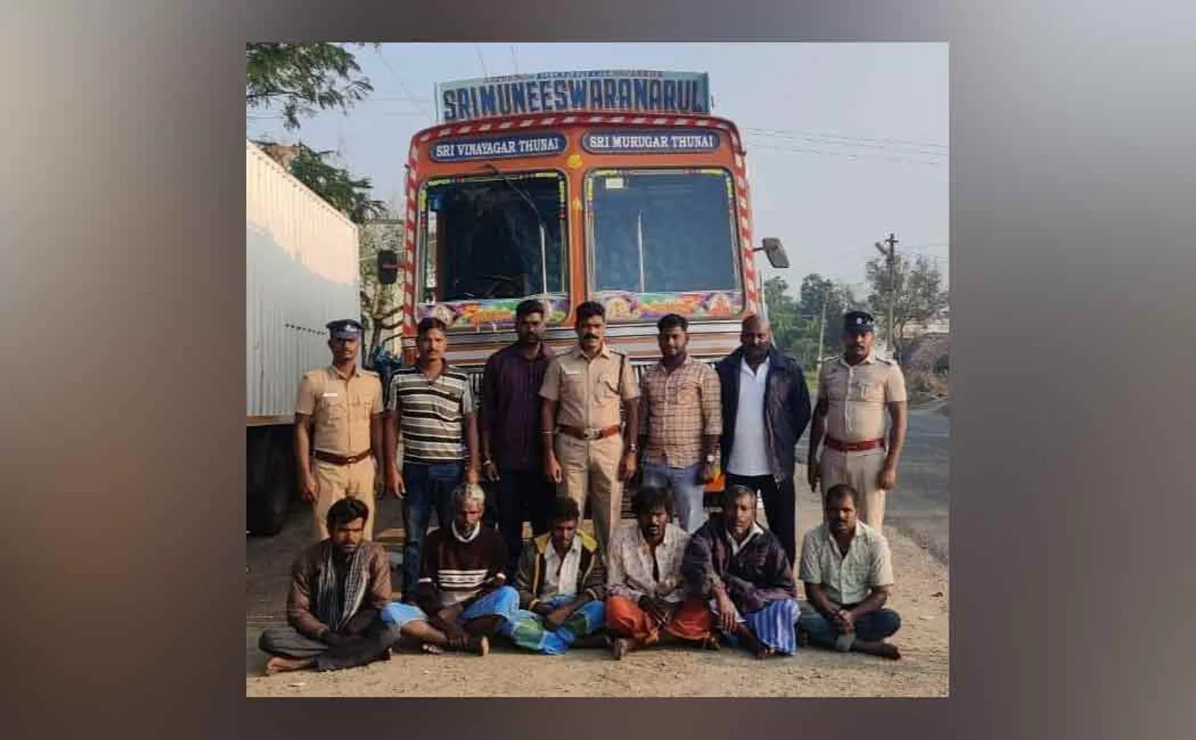 23 tons of ration rice! Police in action!