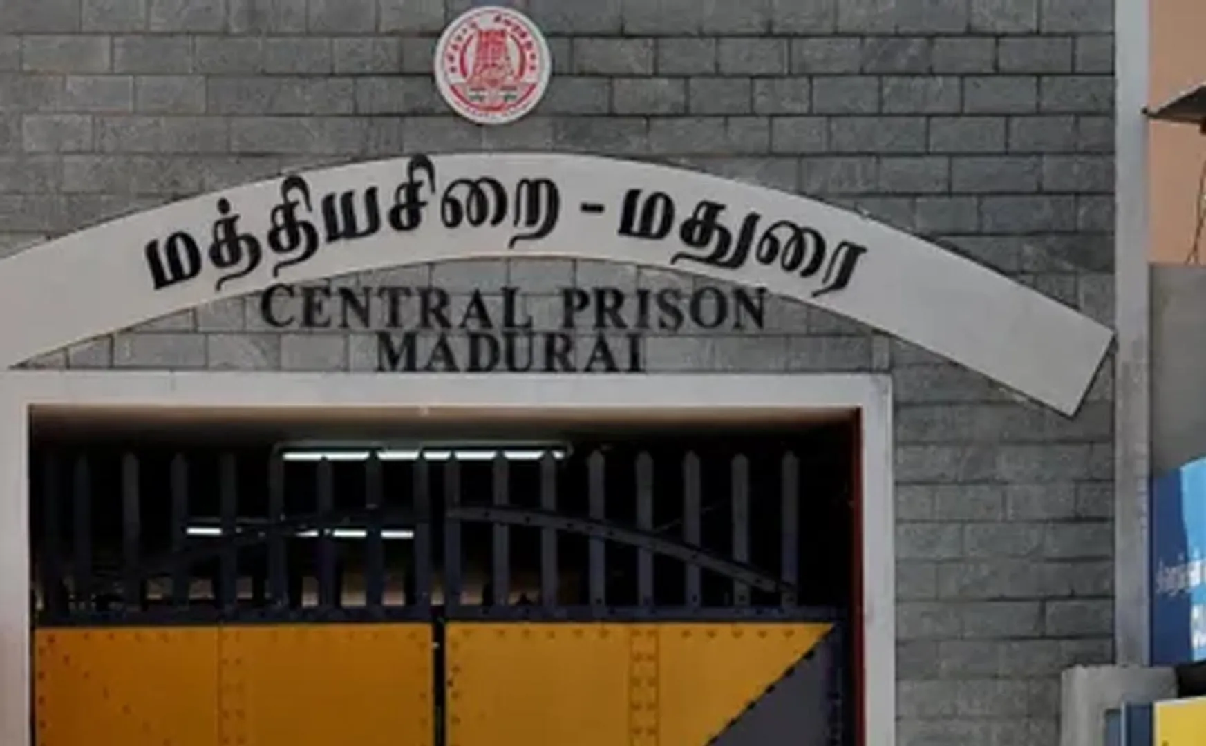 Prison clash - inmates throwing stones!
