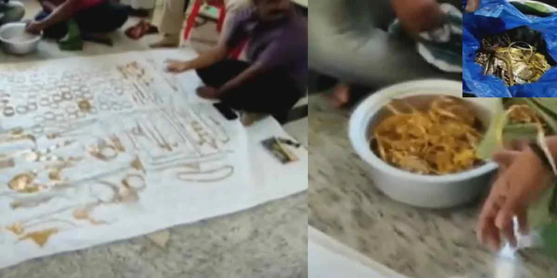 750 pieces of shaved jewelery found in back well of house ... Police investigation!