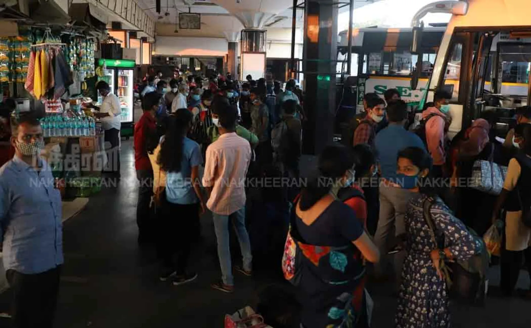 Public gathered in CMBT bus stand 