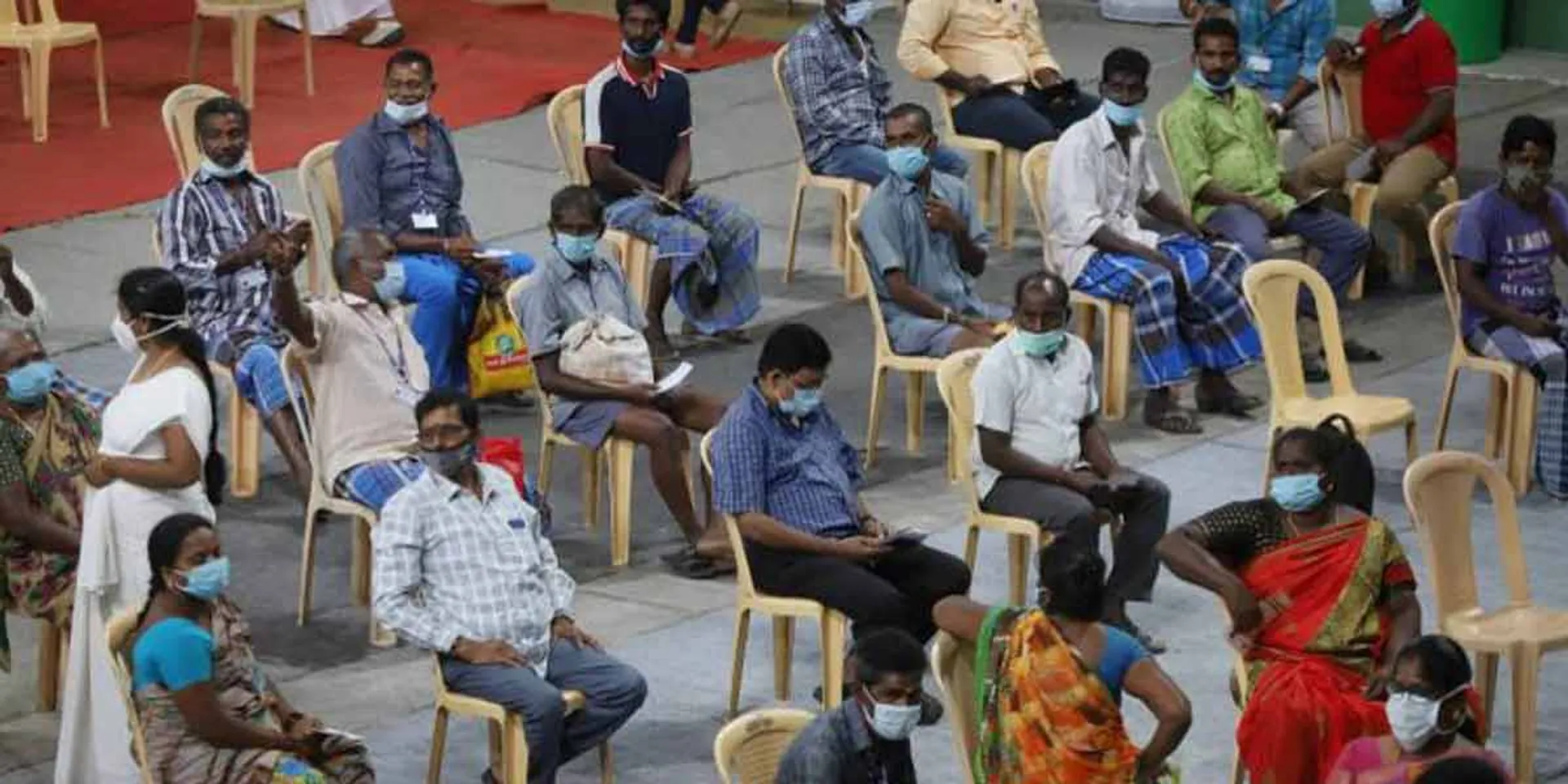 18th Mega Vaccine Camp in the middle of the curfew