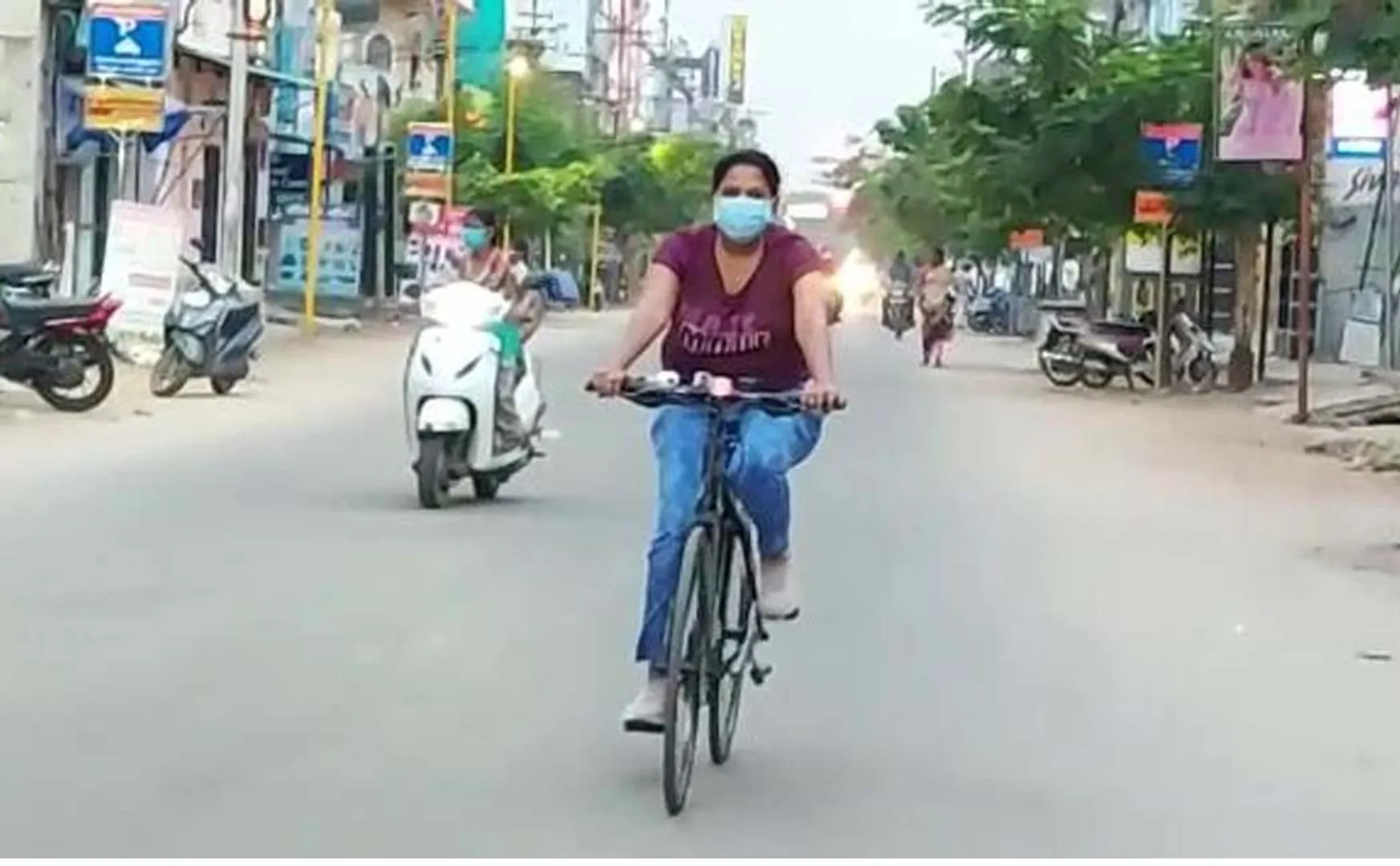 District Collector who went and inspected the bicycle!