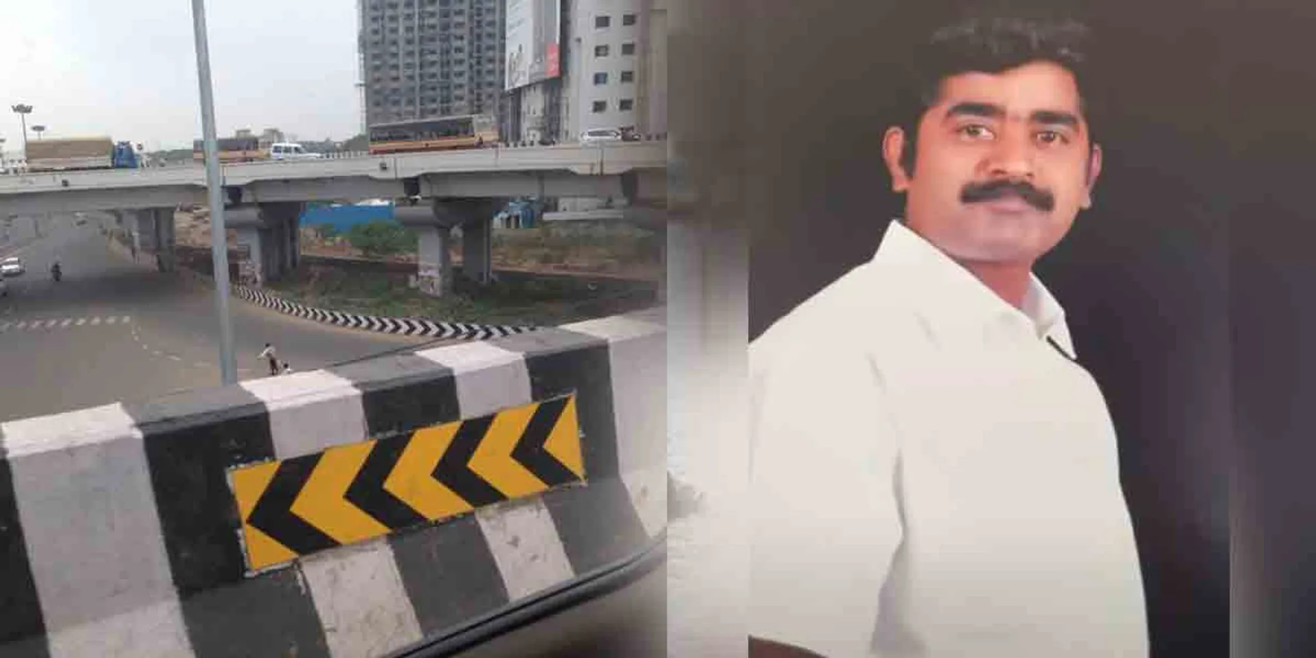 Auto passenger who fell from the flyover