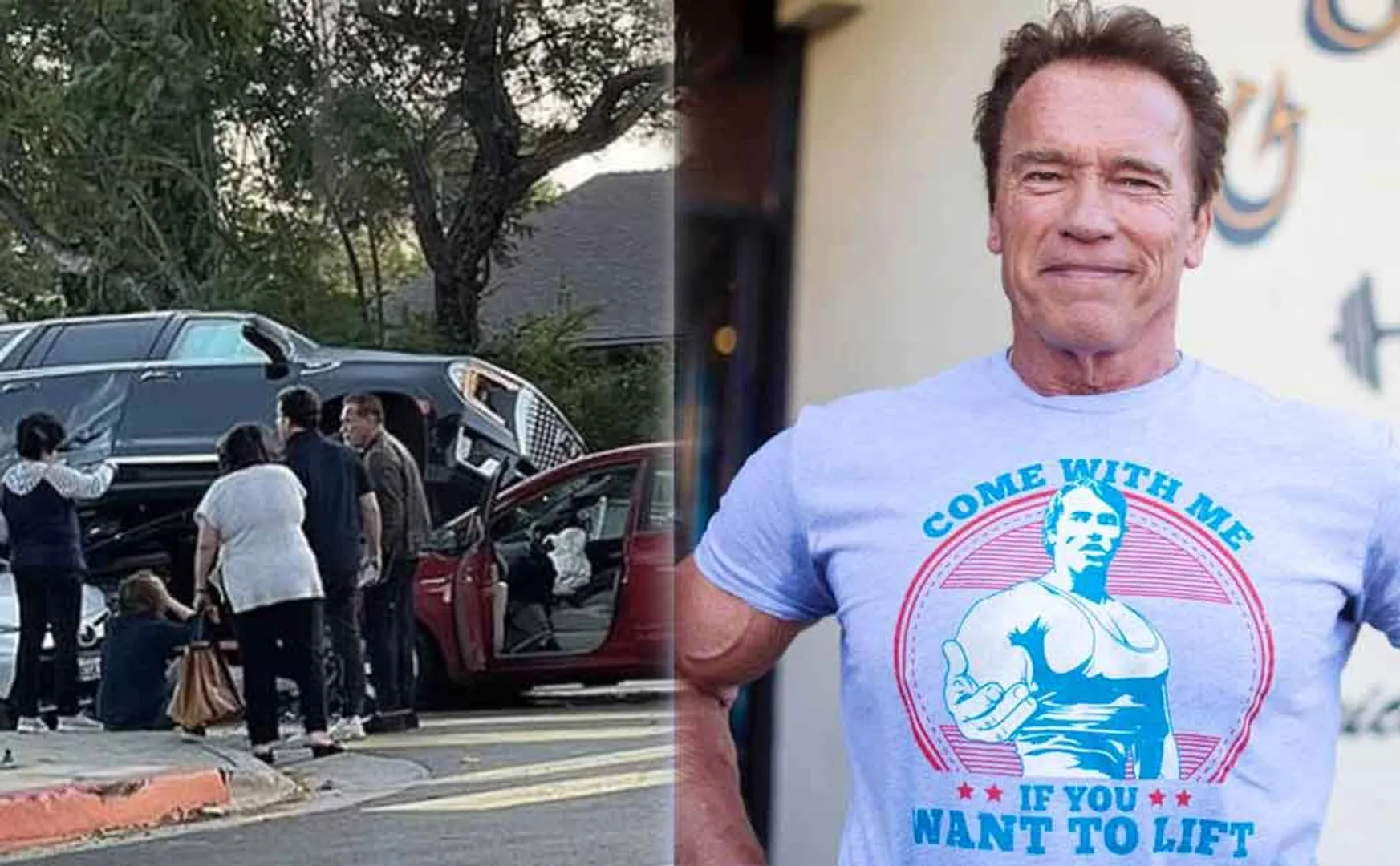 Arnold Schwarzenegger involved car accident